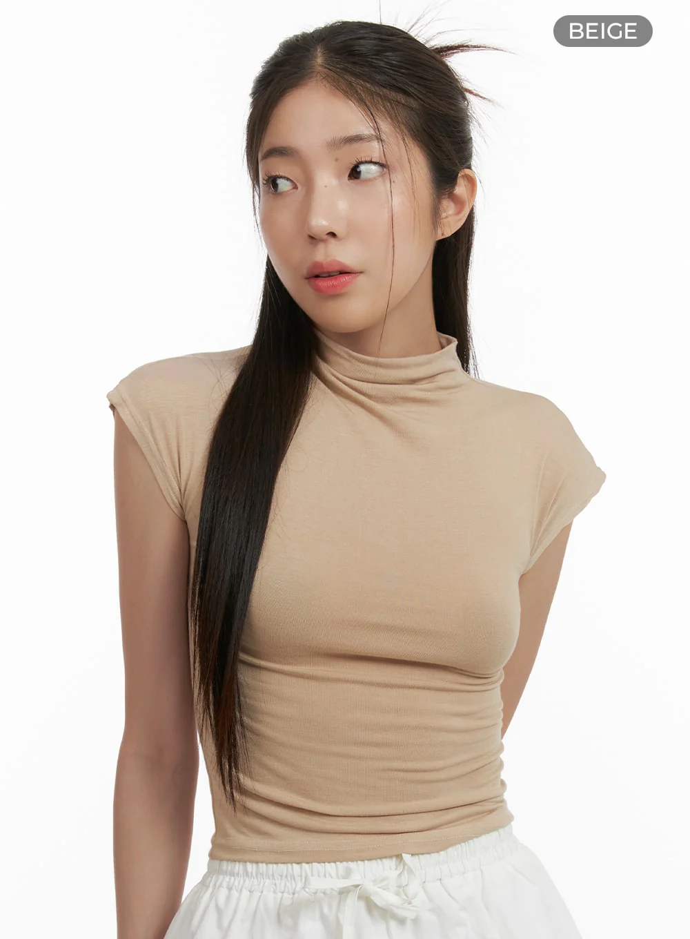 Turtle-Neck Slim Fit Top OA429 - Image 6