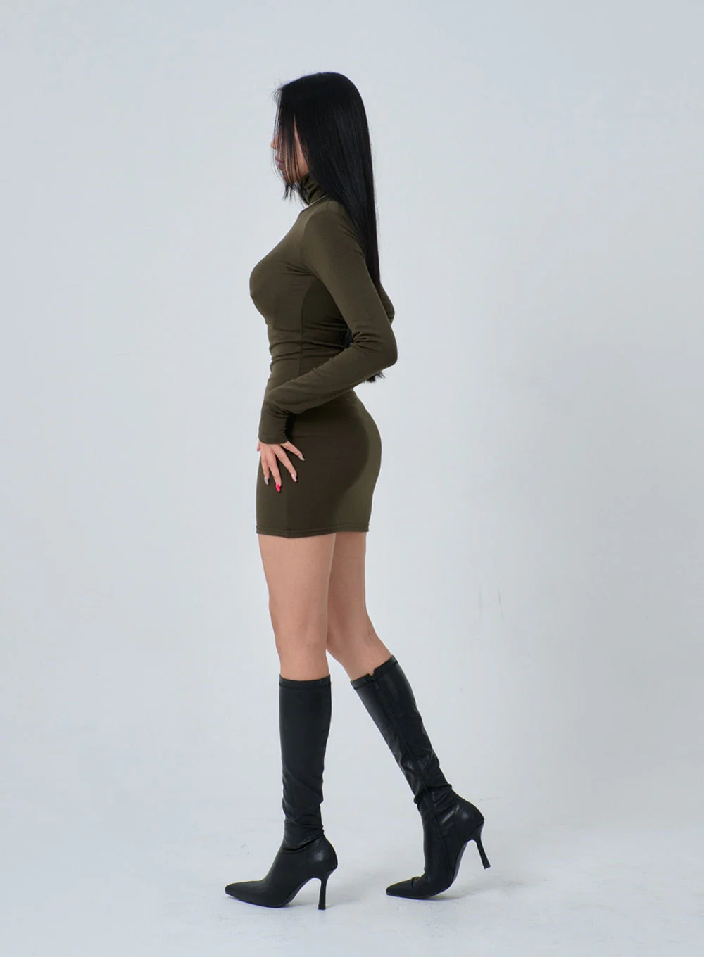 Turtleneck Mini Dress IN24 - Image 10