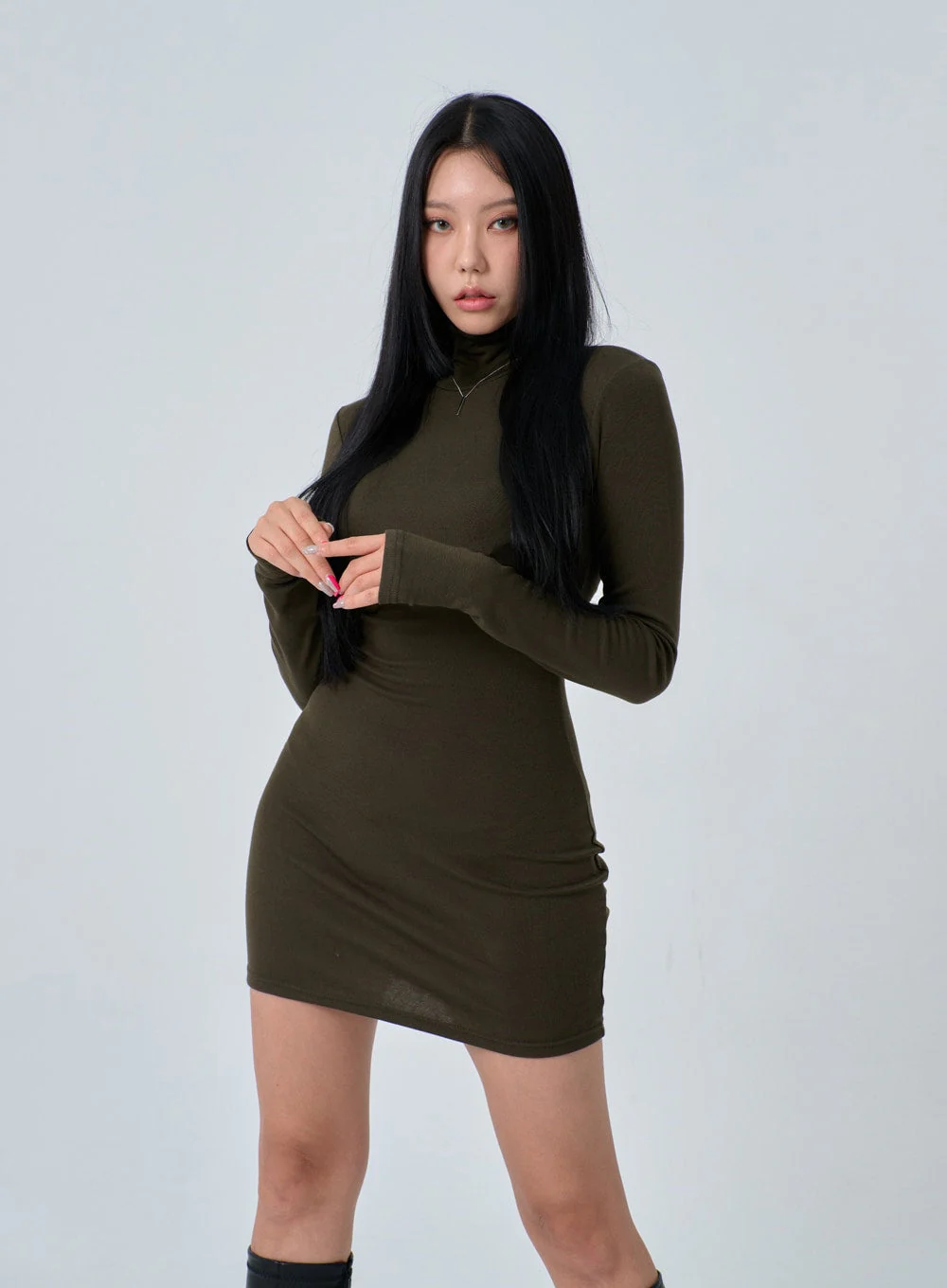 Turtleneck Mini Dress IN24 - Image 3