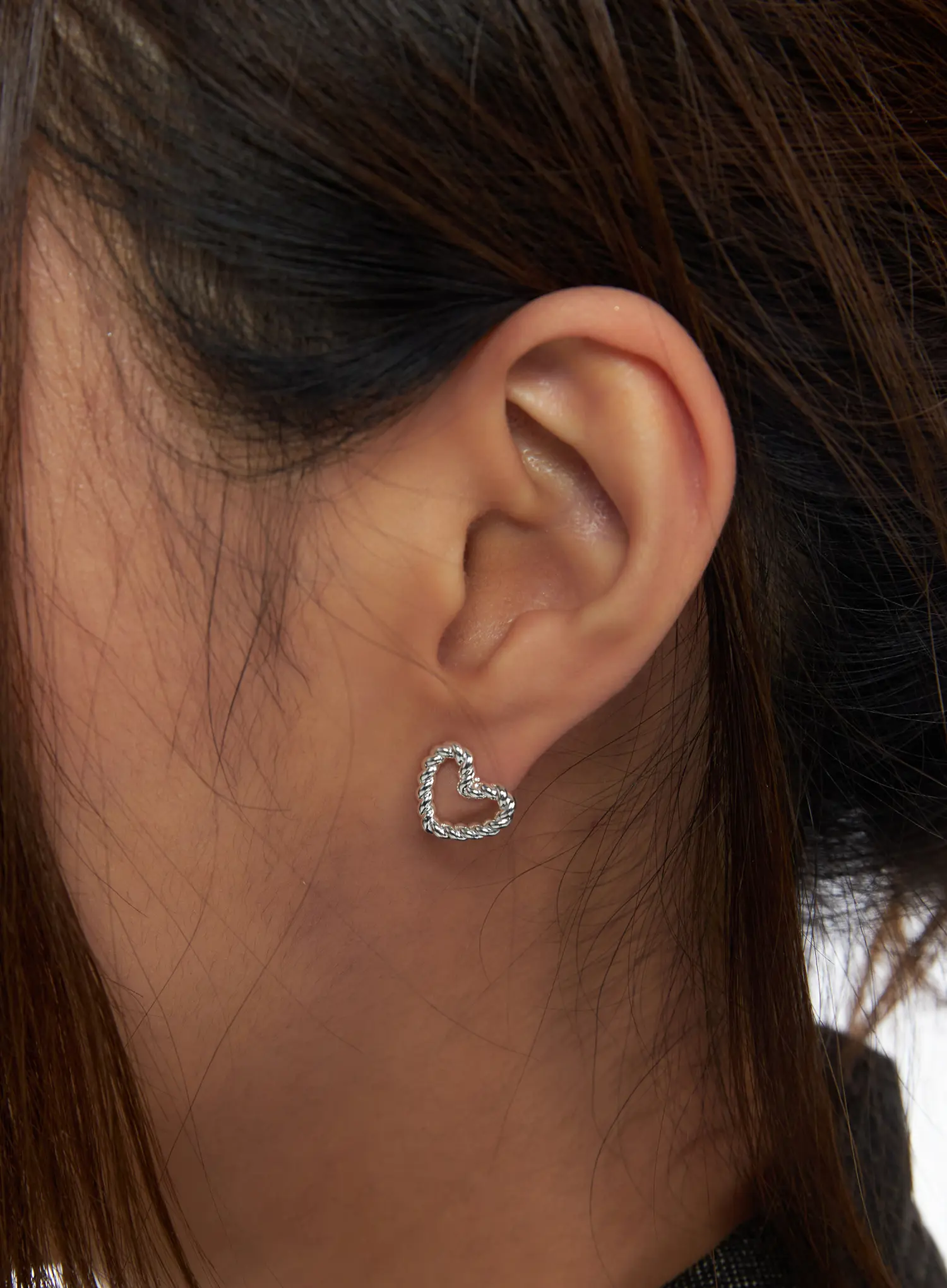 Twisted Heart Earrings CA517