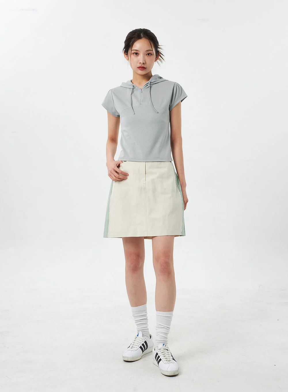 Two Color Mini Skirt CY303 - Image 3