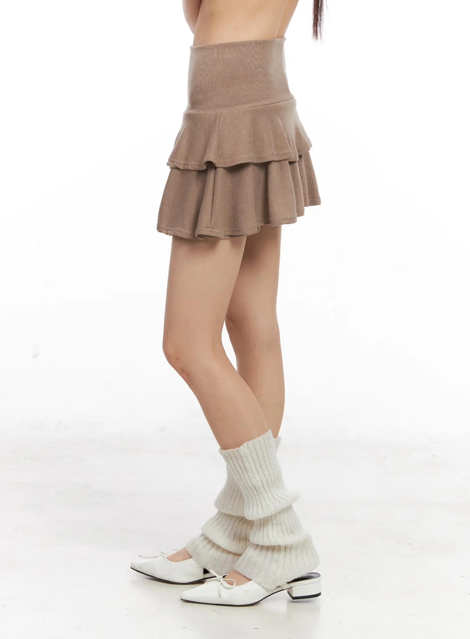Two-Tiered Ruffle Mini Skirt CN520 - Image 6