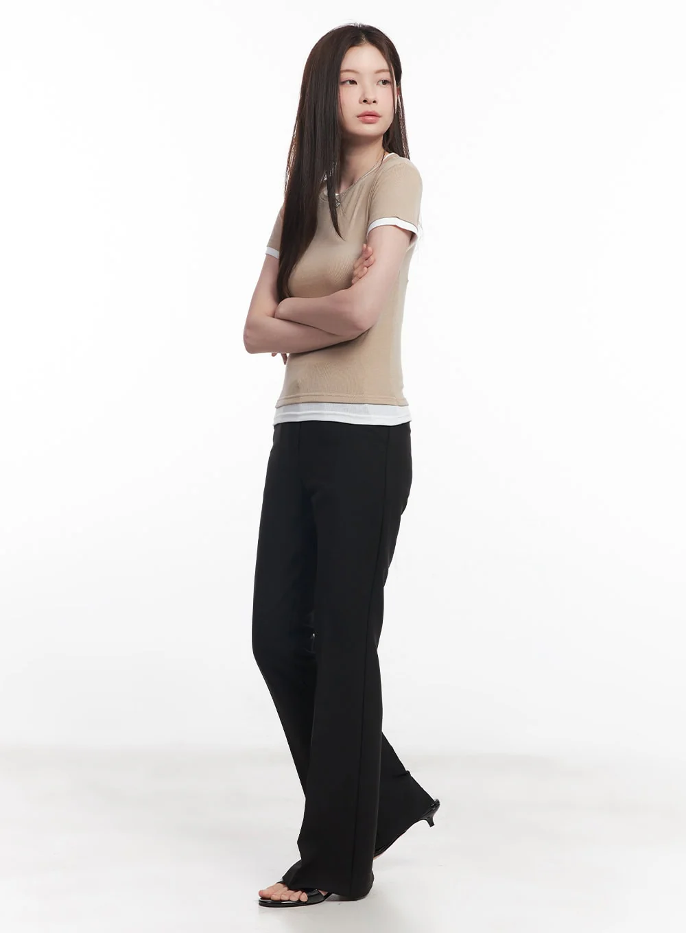 Two-Tone Layered Tee CY519 - Image 4