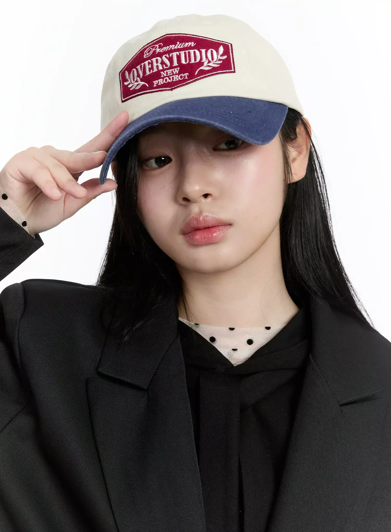 Two-Tone Lettering Baseball Cap IM519 - Image 4