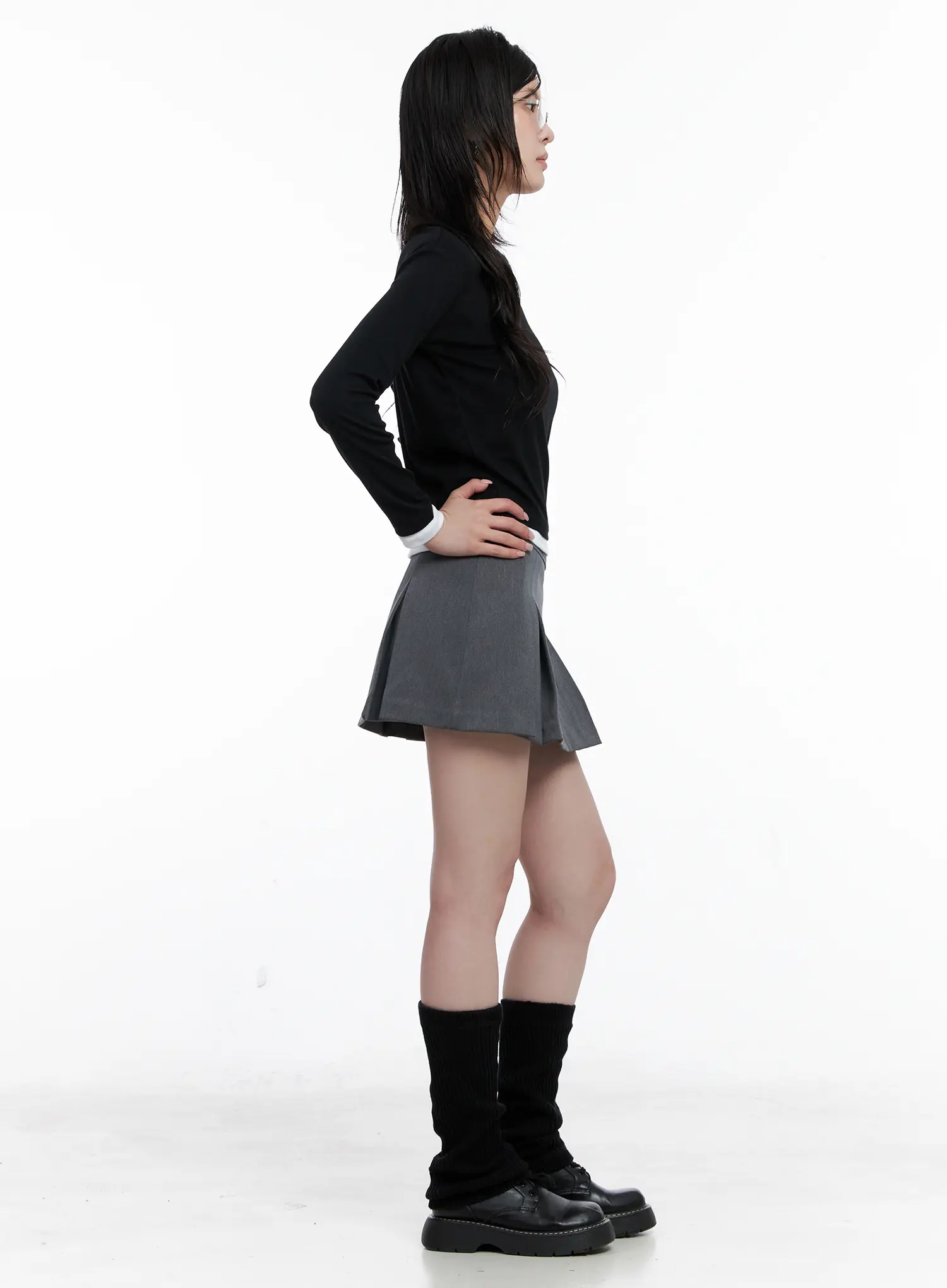 Two-Tone Long Sleeve Top CS529 - Image 3