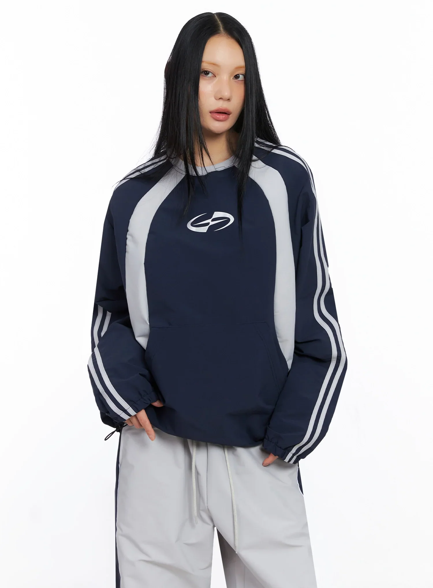 Two-Tone Raglan Sweatshirt IO516 - Image 12