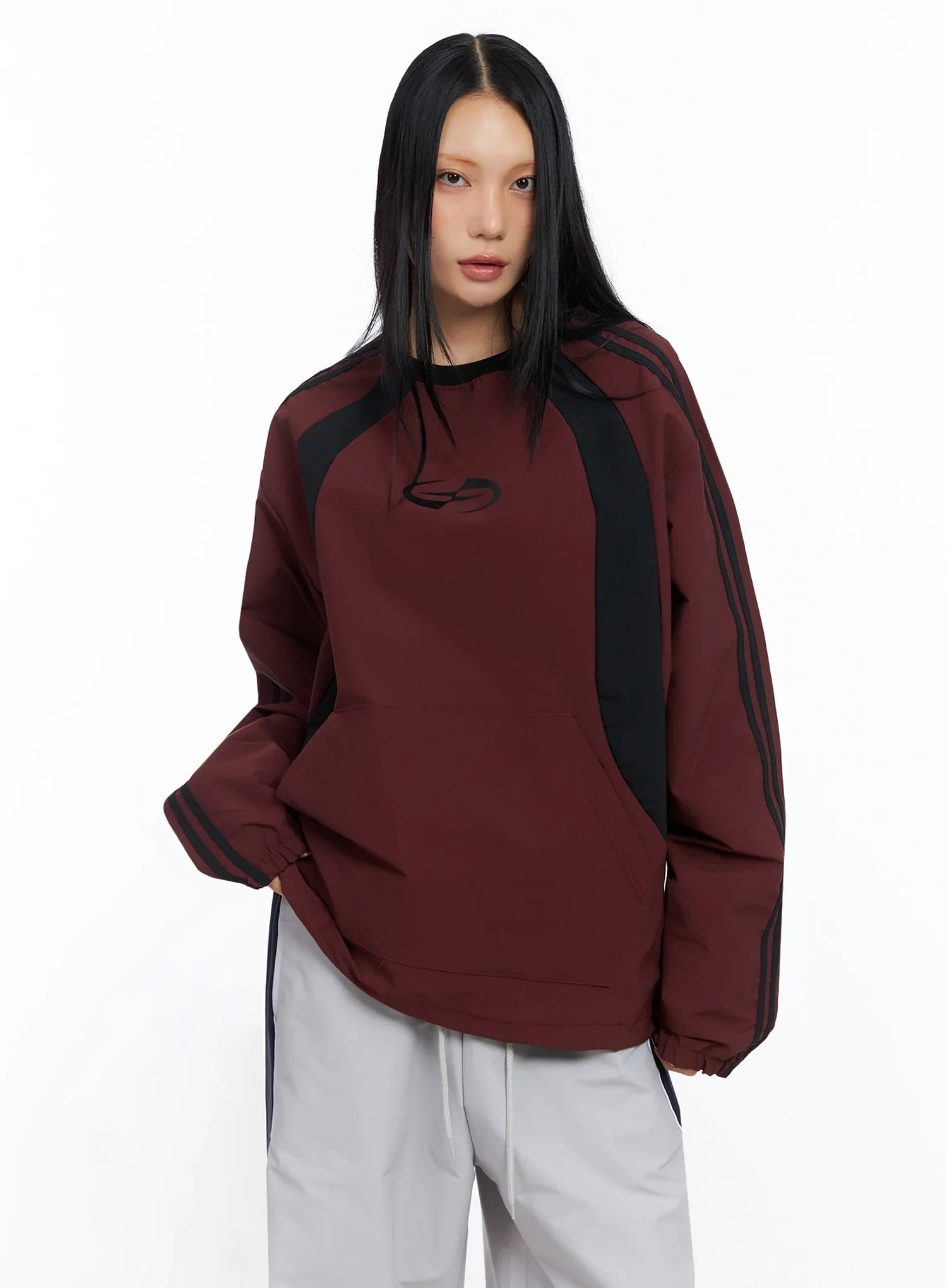 Two-Tone Raglan Sweatshirt IO516 - Image 7