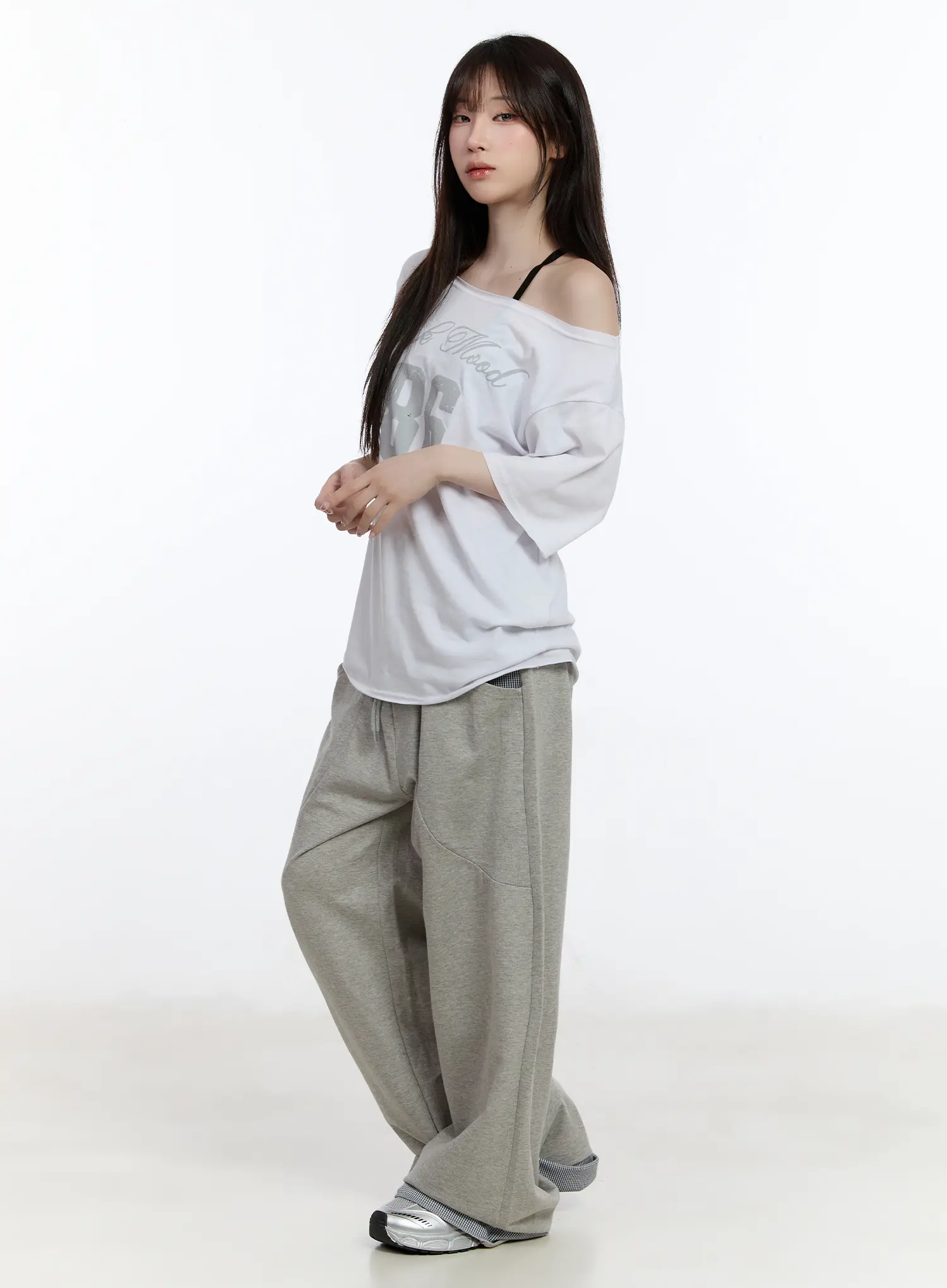 Two-Toned Wide-Leg Sweatpants CA502 - Image 6