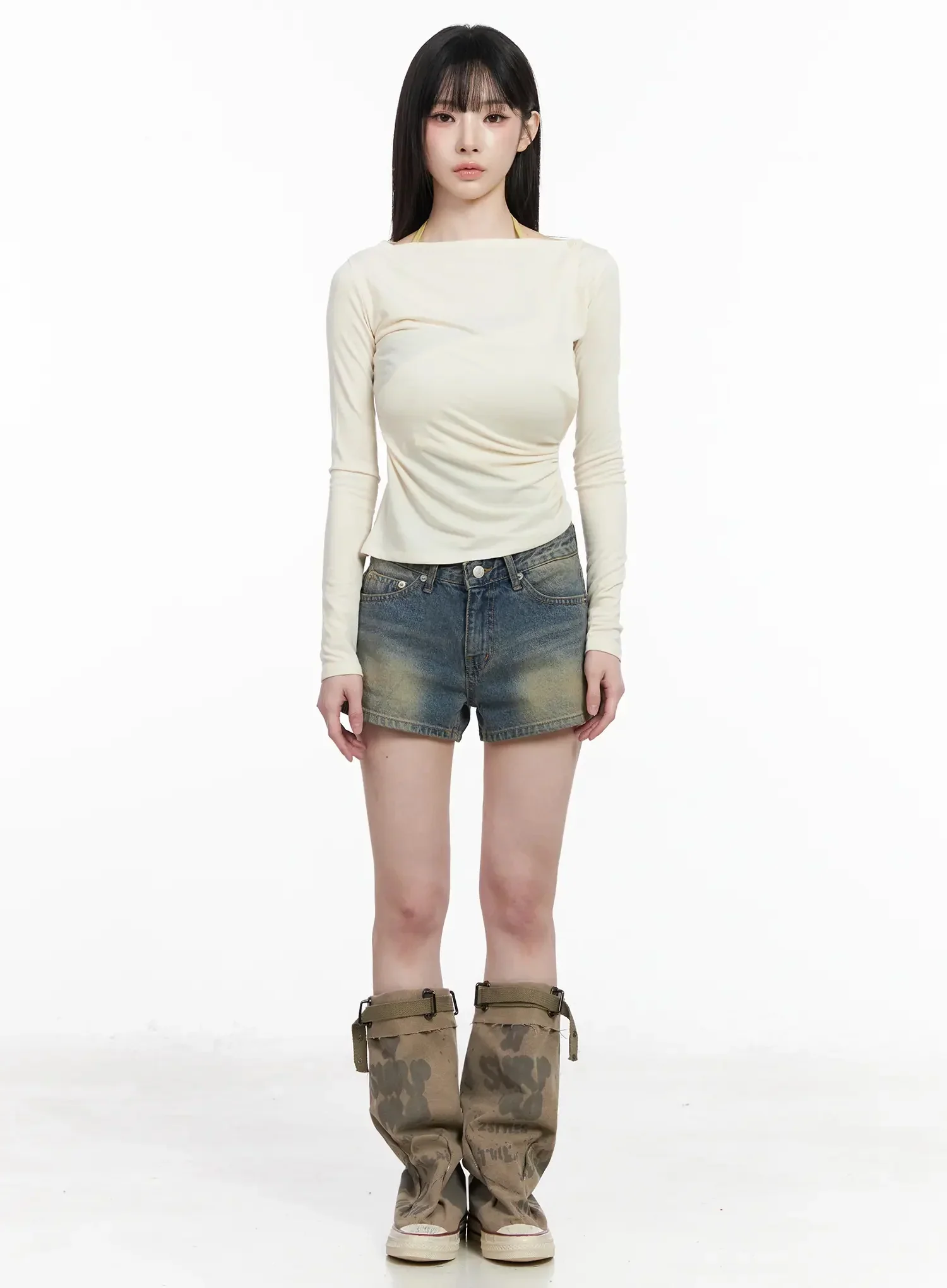 Two-Way Shirred Wrap Top IY511 - Image 10
