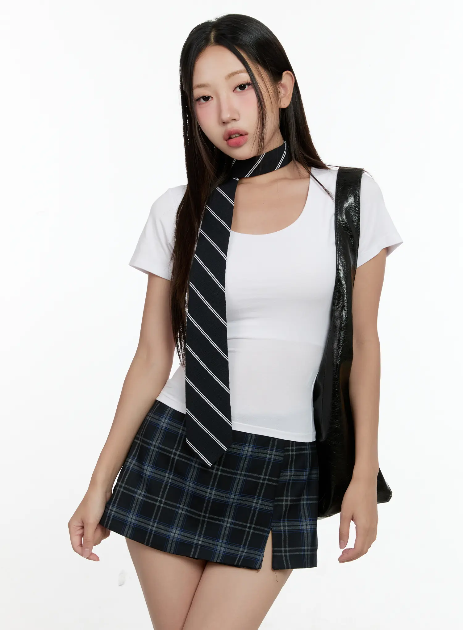 U-Neck Fitted Short-Sleeve Tee CG501