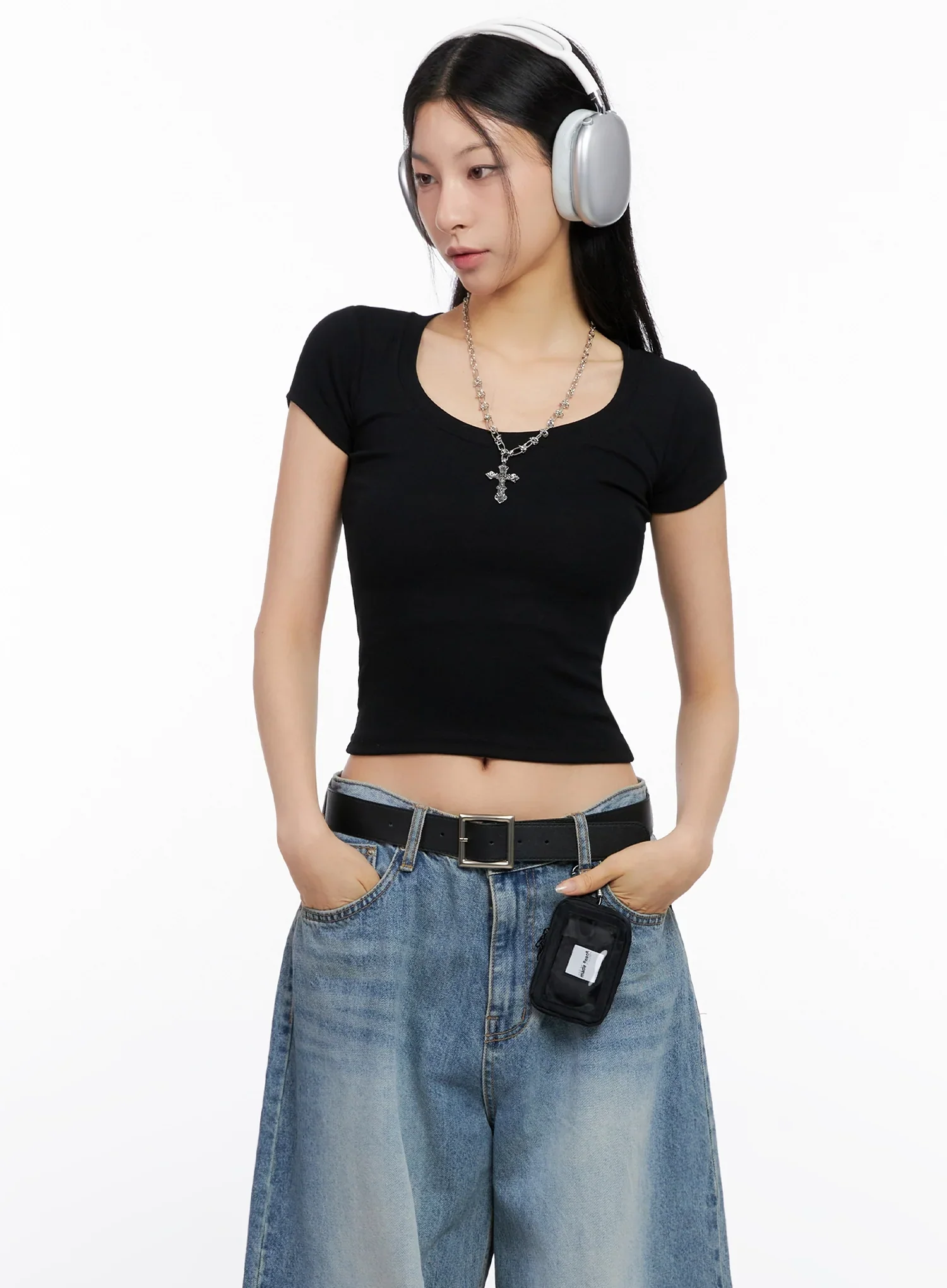 Unisex Cross-Chain Necklace IG512 - Image 5