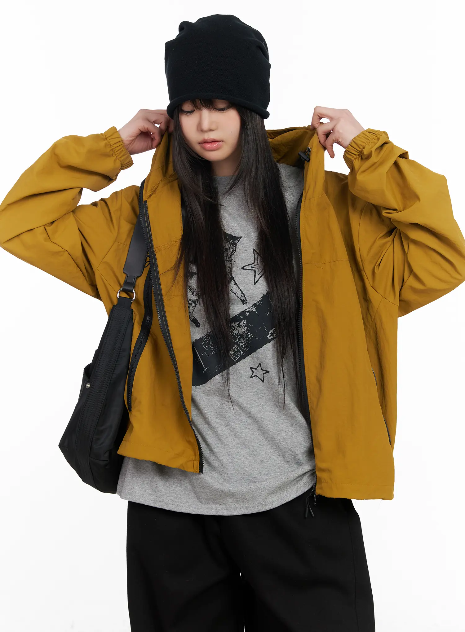 Unisex Oversized Zip-Up Windbreaker CM513