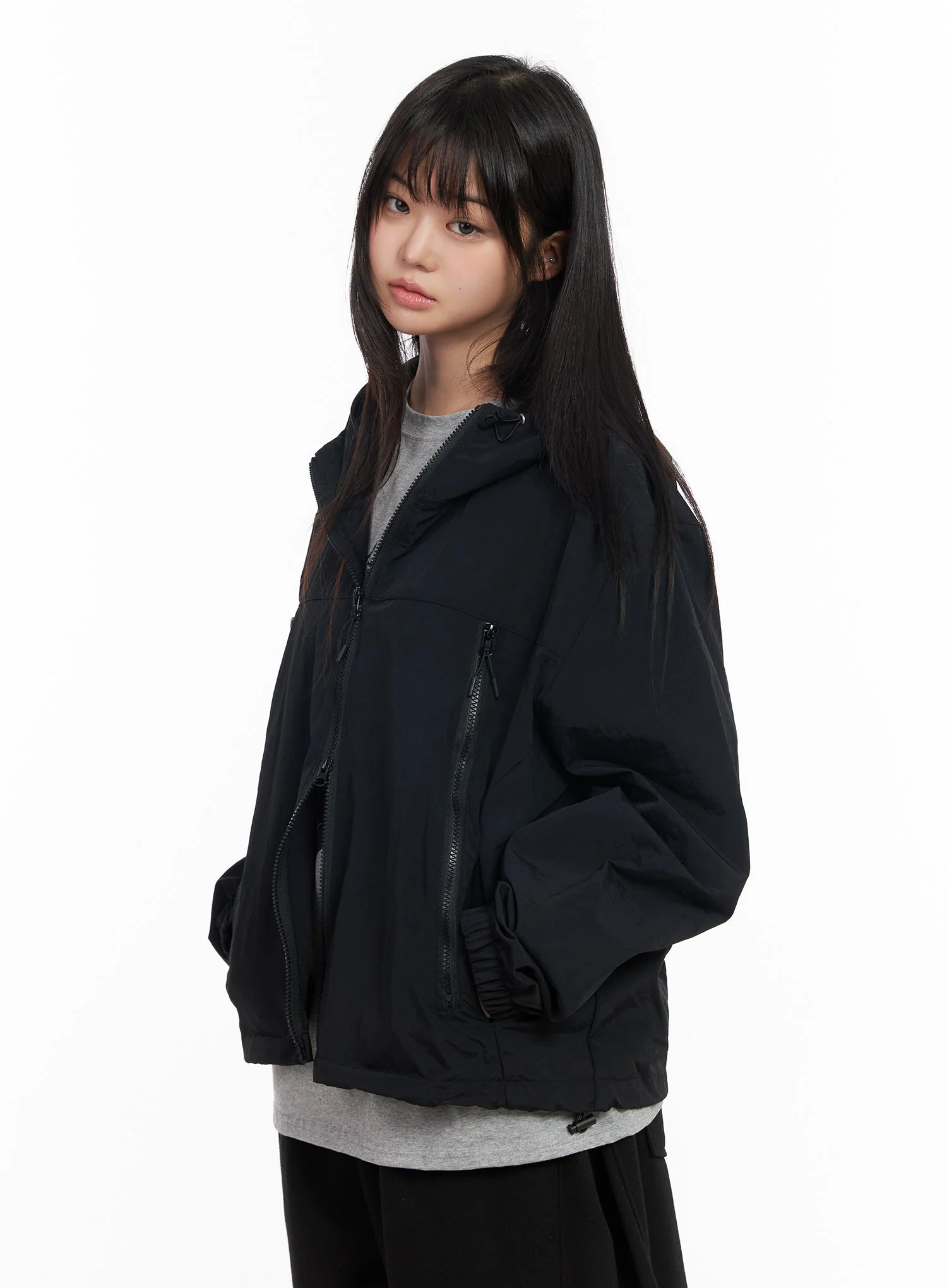 Unisex Oversized Zip-Up Windbreaker CM513 - Image 13