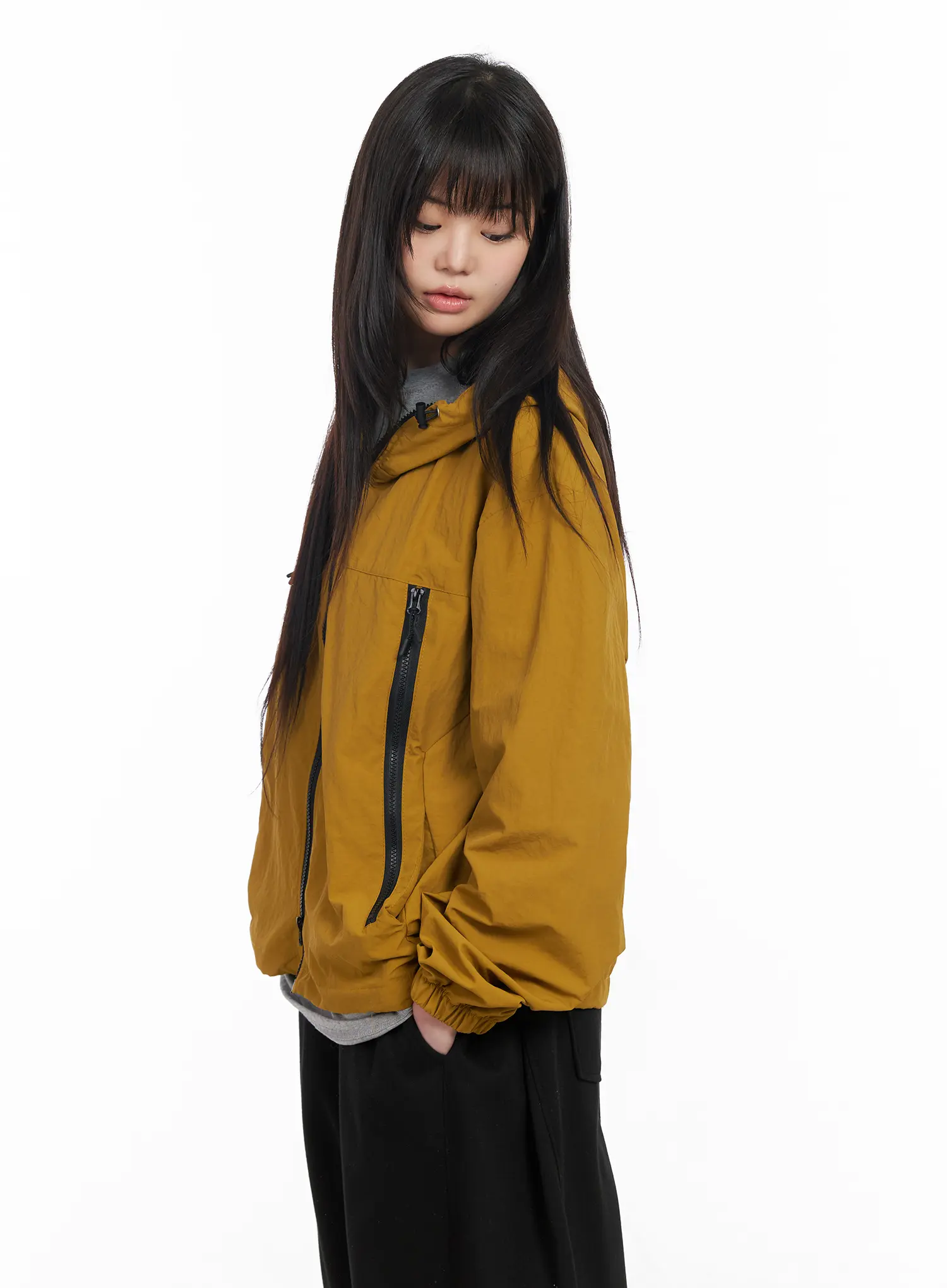 Unisex Oversized Zip-Up Windbreaker CM513 - Image 6