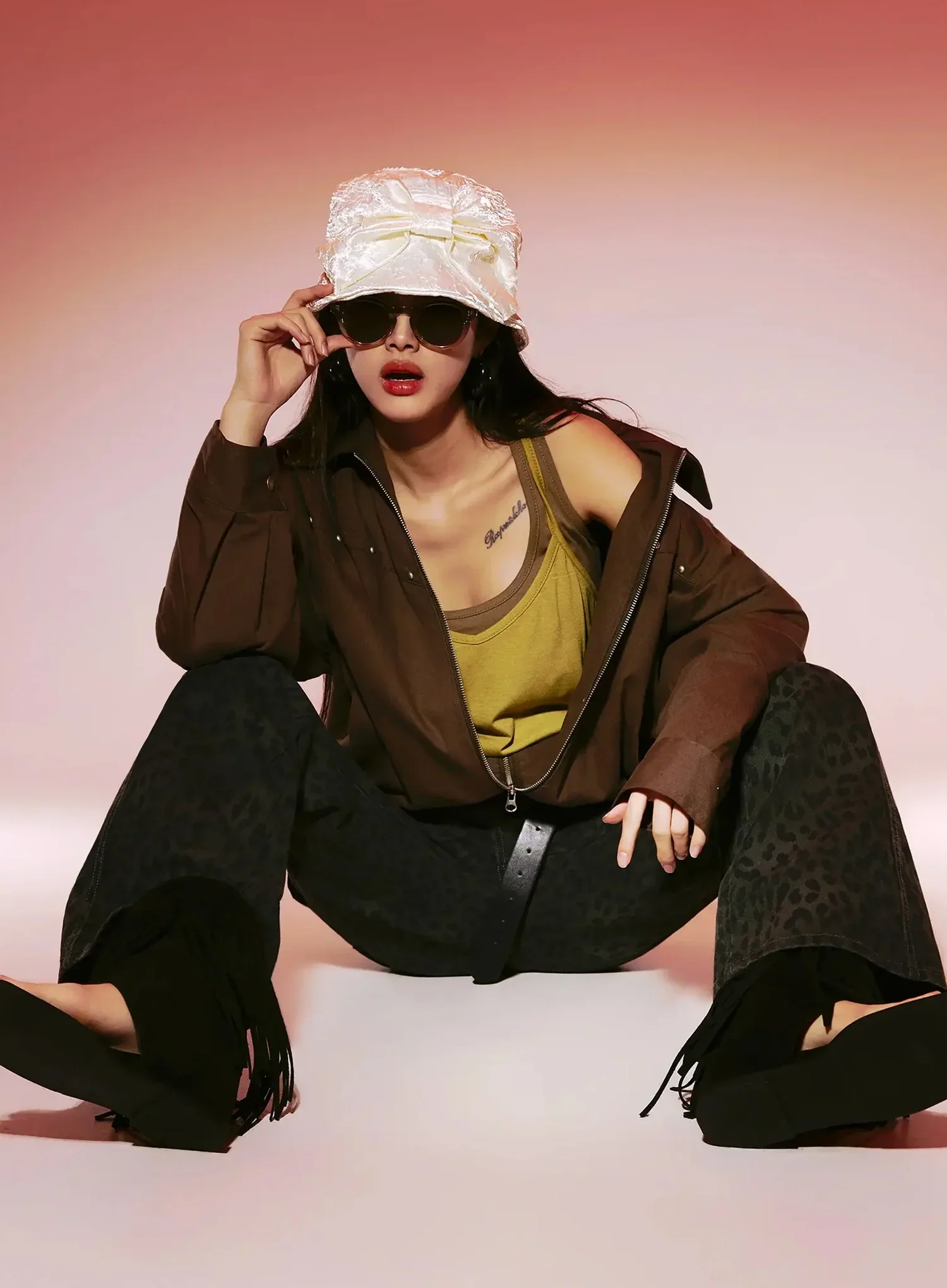 Urban Studded Bomber Jacket IA508
