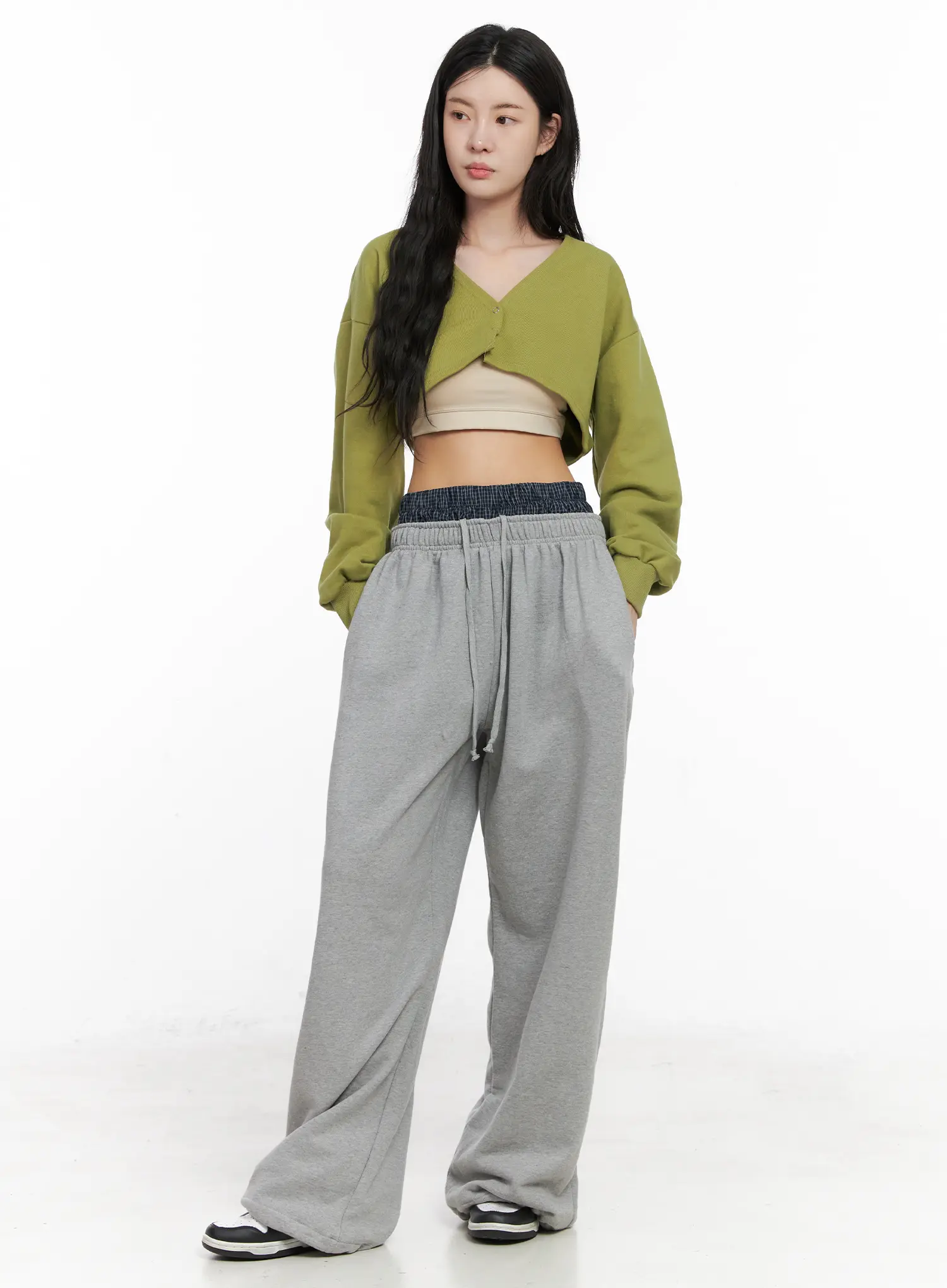 V-Neck Button Cropped Bolero CN513 - Image 5