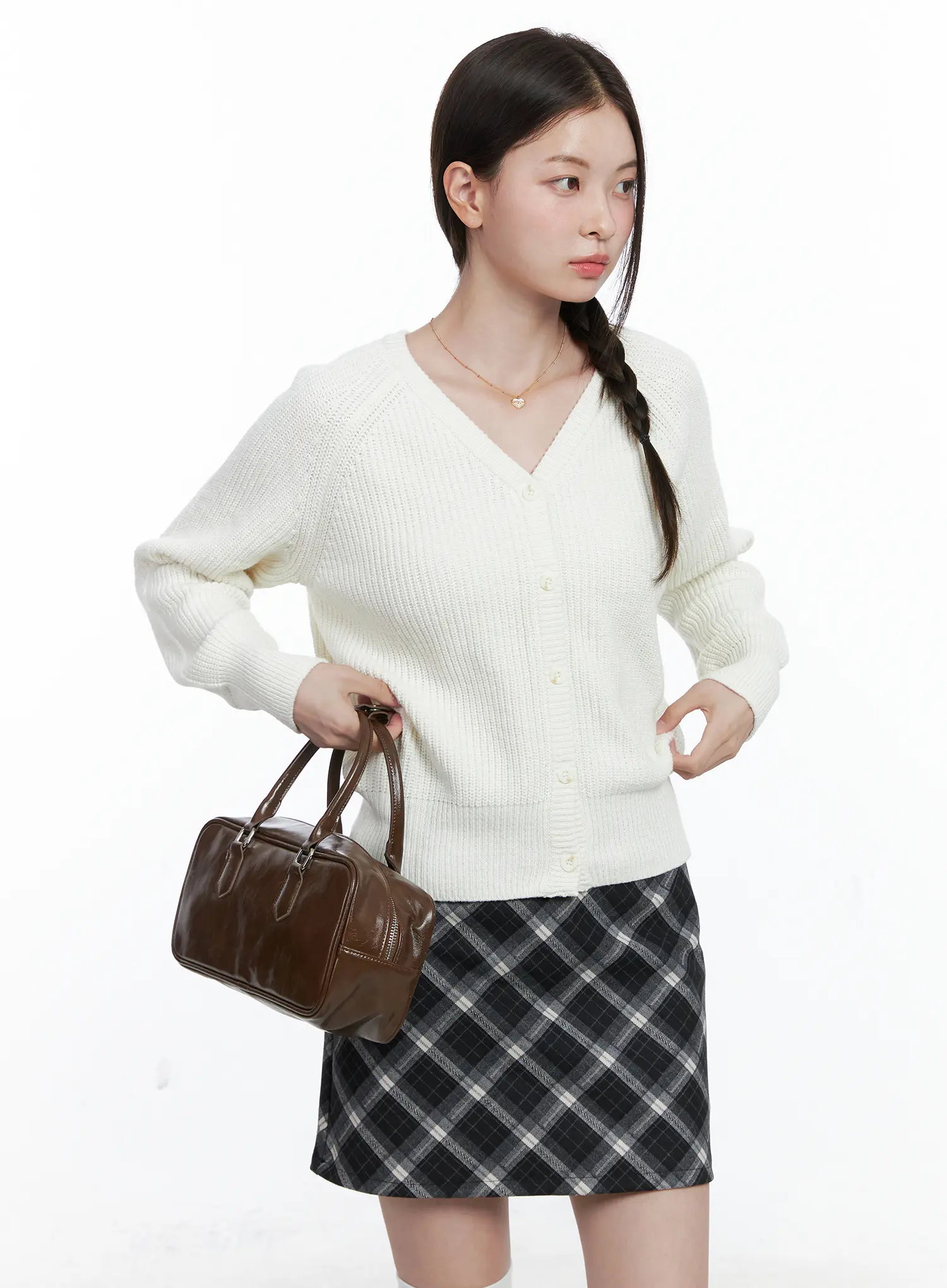 V-Neck Button Knit Cardigan CO506