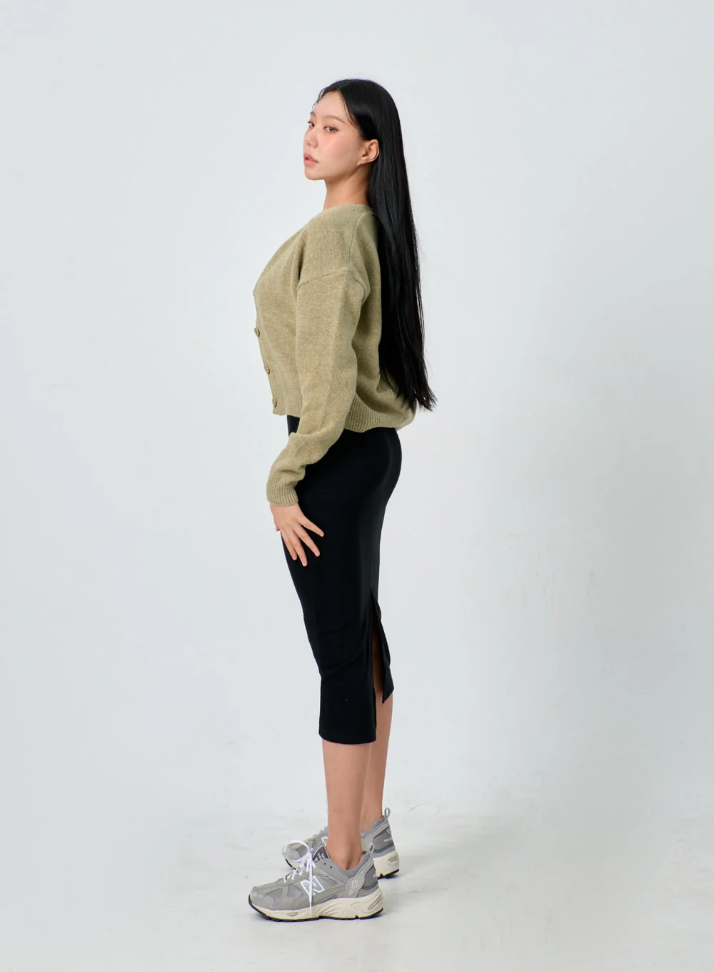 V-Neck Knit Cardigan IJ330 - Image 10