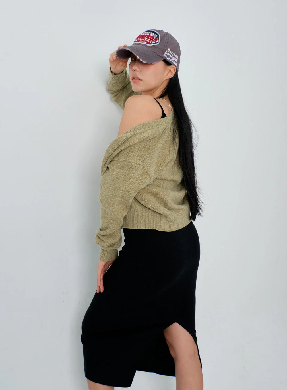 V-Neck Knit Cardigan IJ330 - Image 12