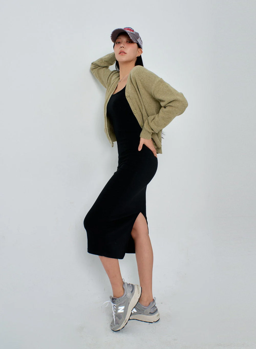 V-Neck Knit Cardigan IJ330 - Image 13