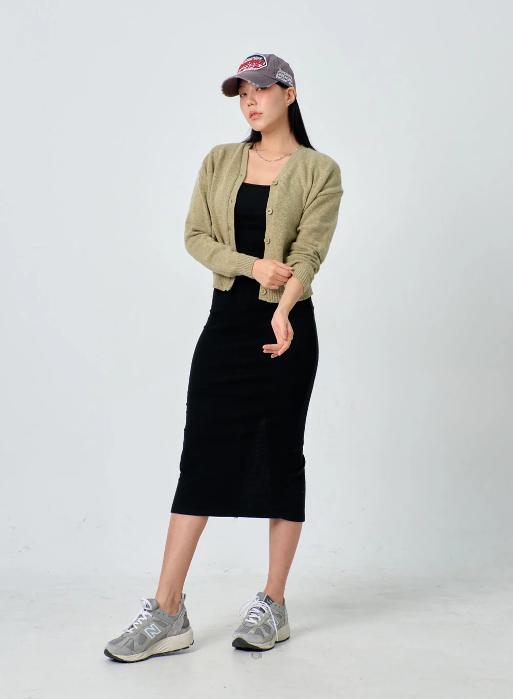 V-Neck Knit Cardigan IJ330 - Image 3