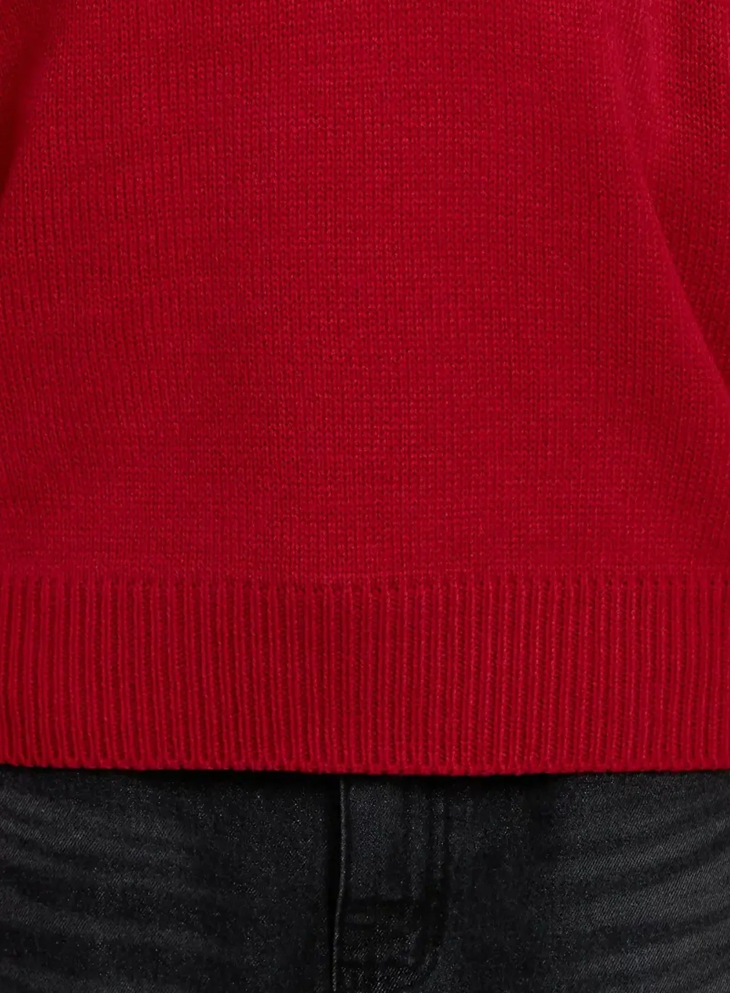 V-Neck Oversized Knit Sweater IM520 - Image 8