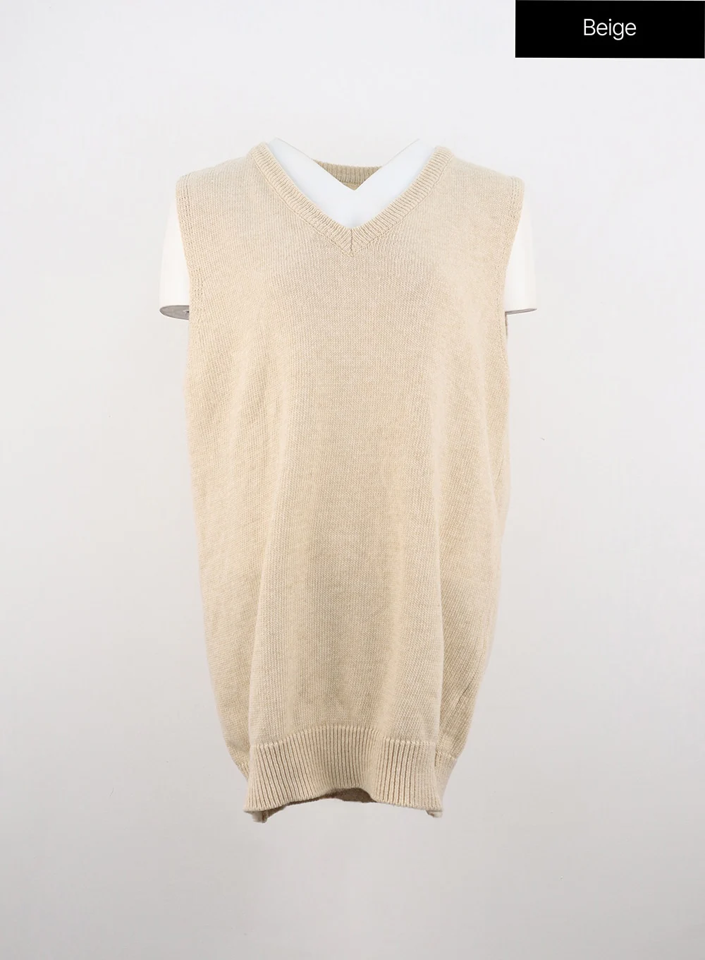 V-Neck Sleeveless Sweater Dress OO312 - Image 11