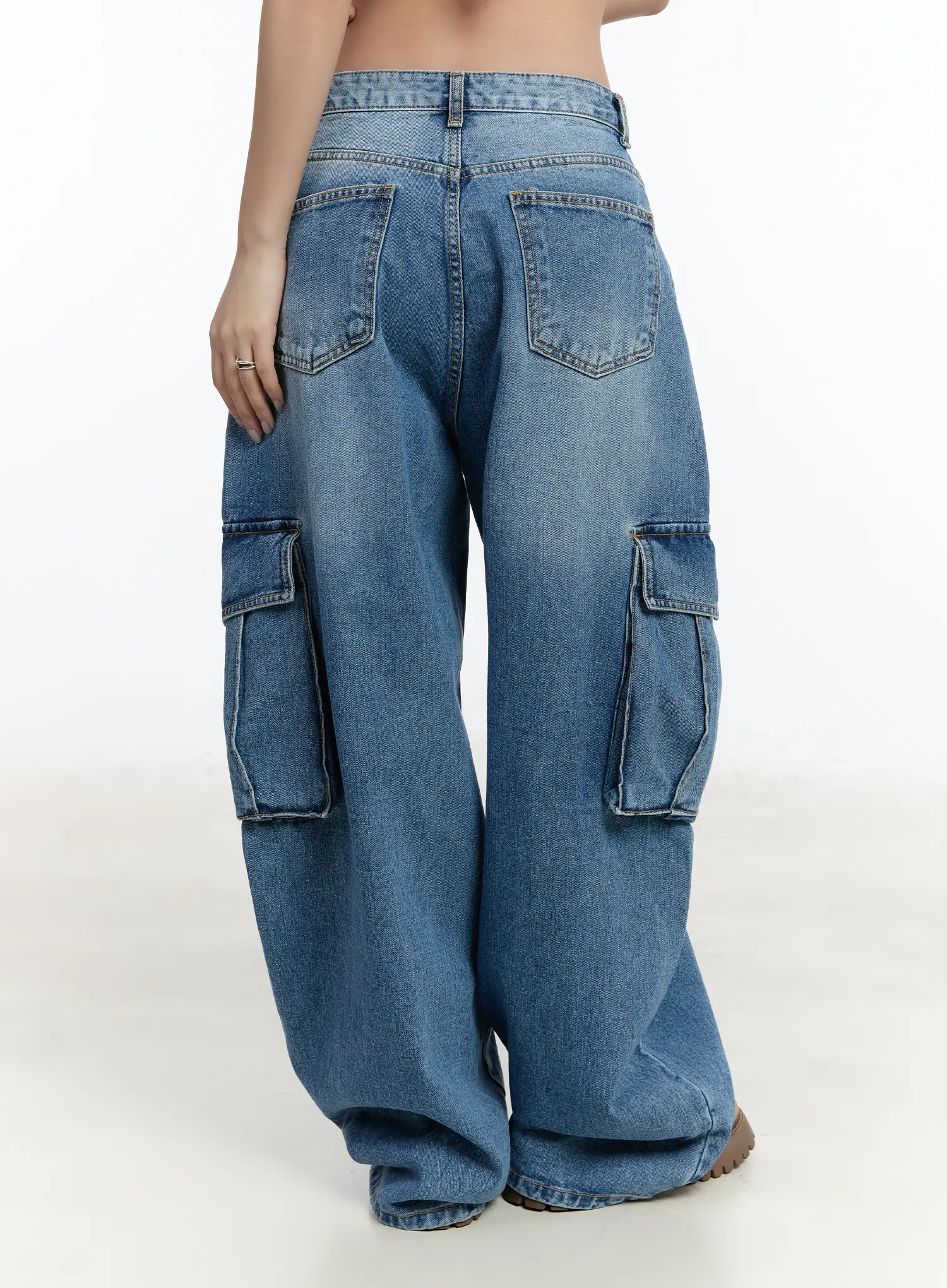 Valeria Wide Leg Cargo Jeans CM511 - Image 4