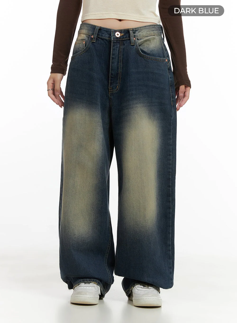 Veda Washed Denim Baggy Jeans CG421 - Image 8
