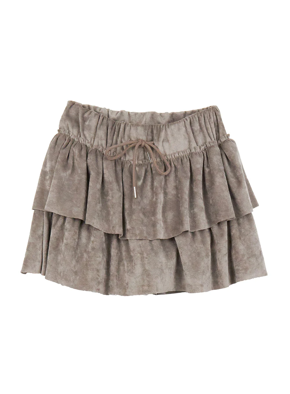 Velvet Ruffle Mini Skirt CJ508 - Image 10