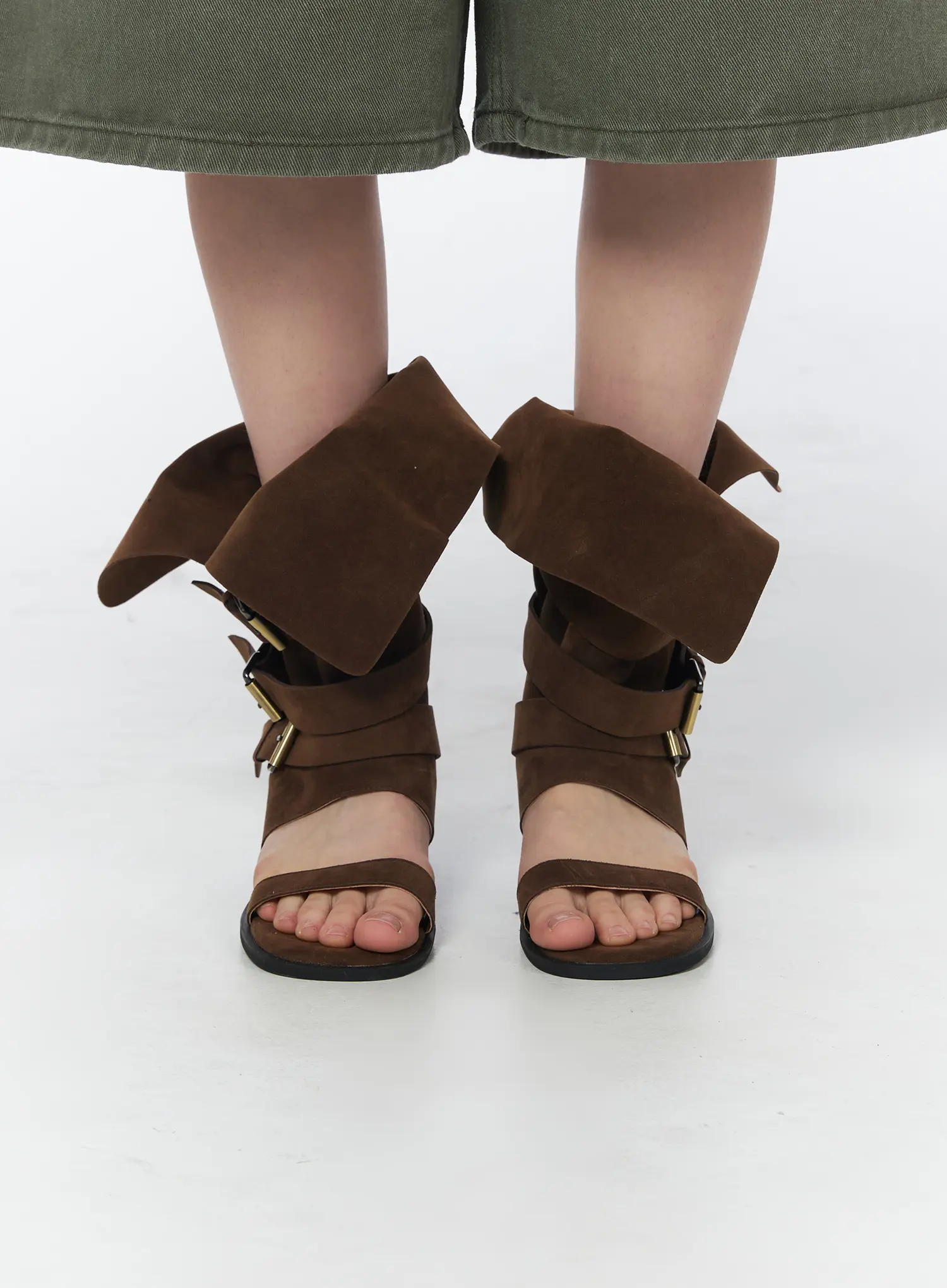 Vintage Buckle Strap Sandals CY508