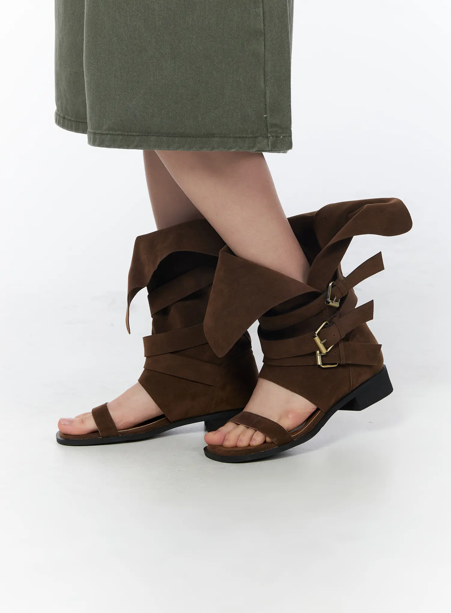 Vintage Buckle Strap Sandals CY508 - Image 3