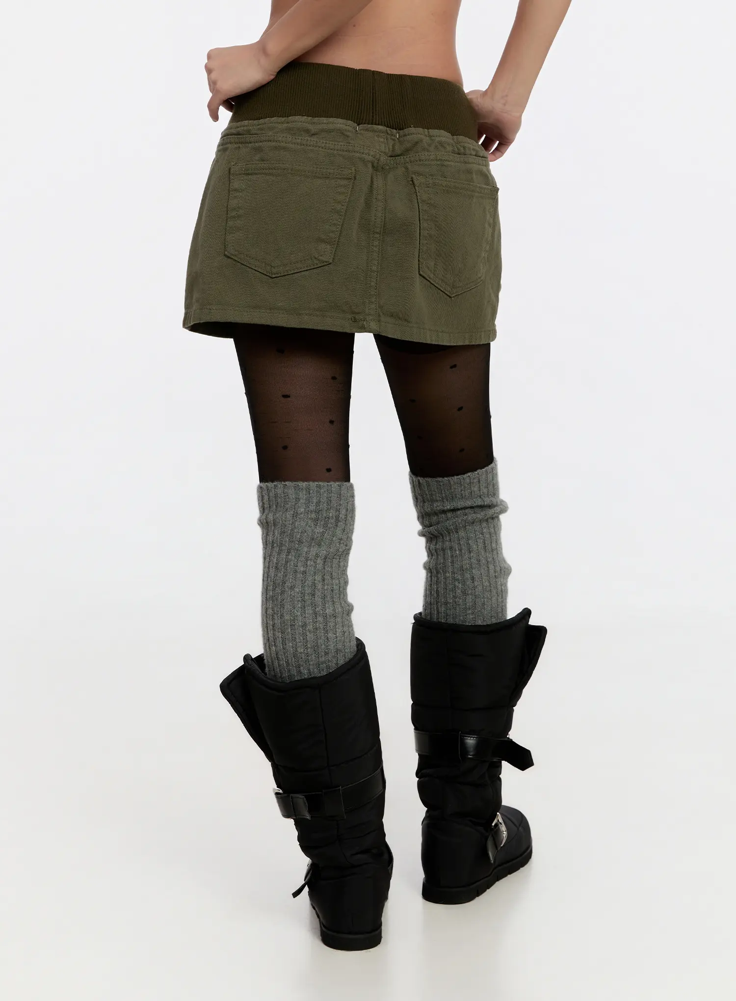 Vintage Cotton Mini Skirt CN527 - Image 6