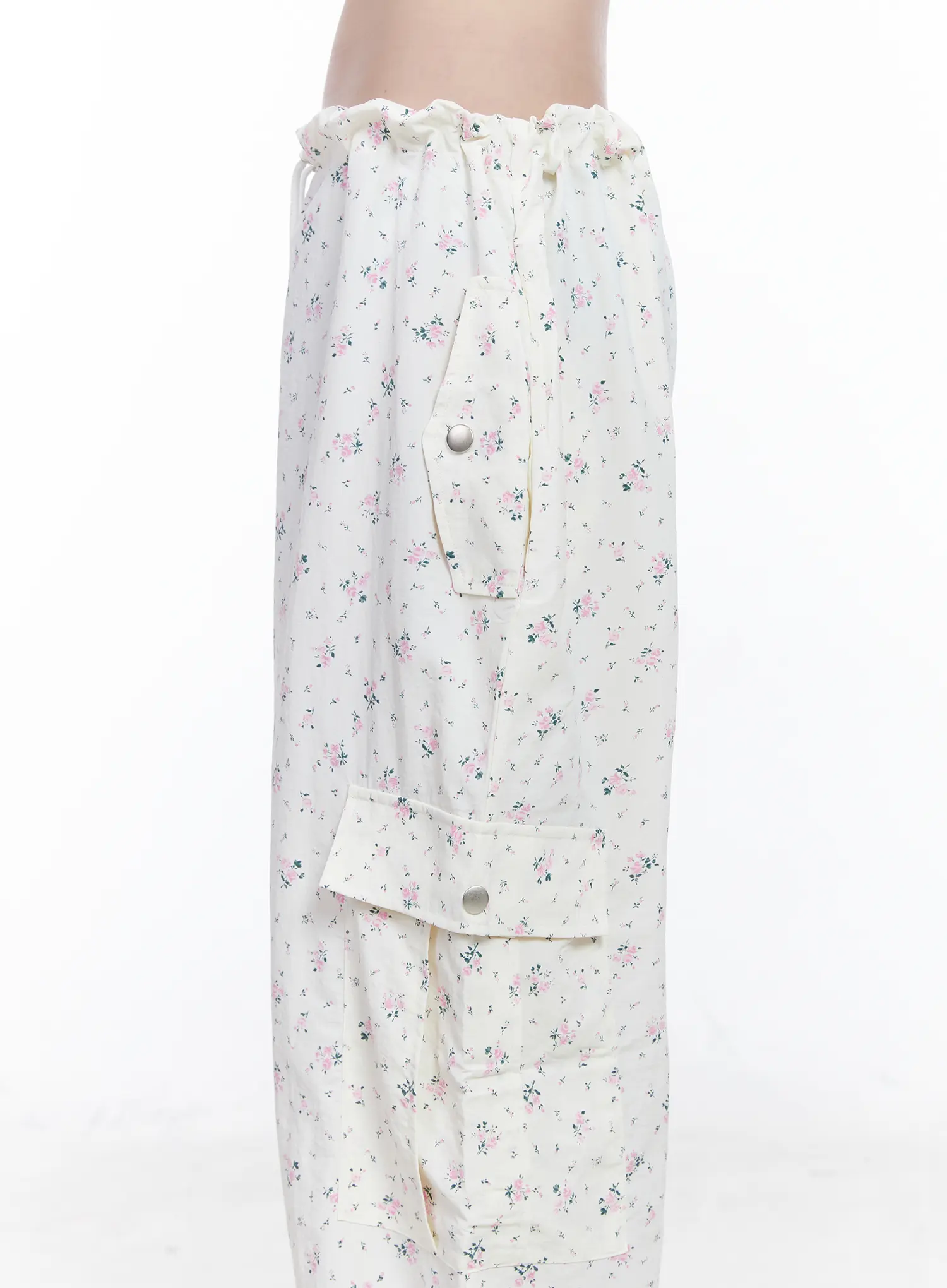 Vintage Floral Wide-Leg Pants CM526 - Image 4
