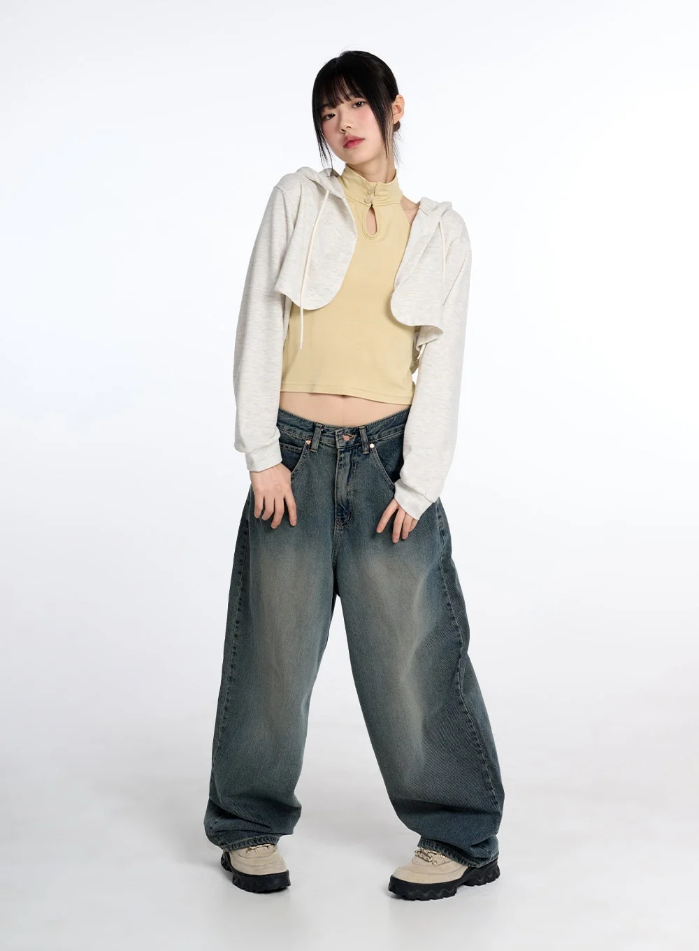 Vintage Low Rise Baggy Jeans CM415 - Image 3