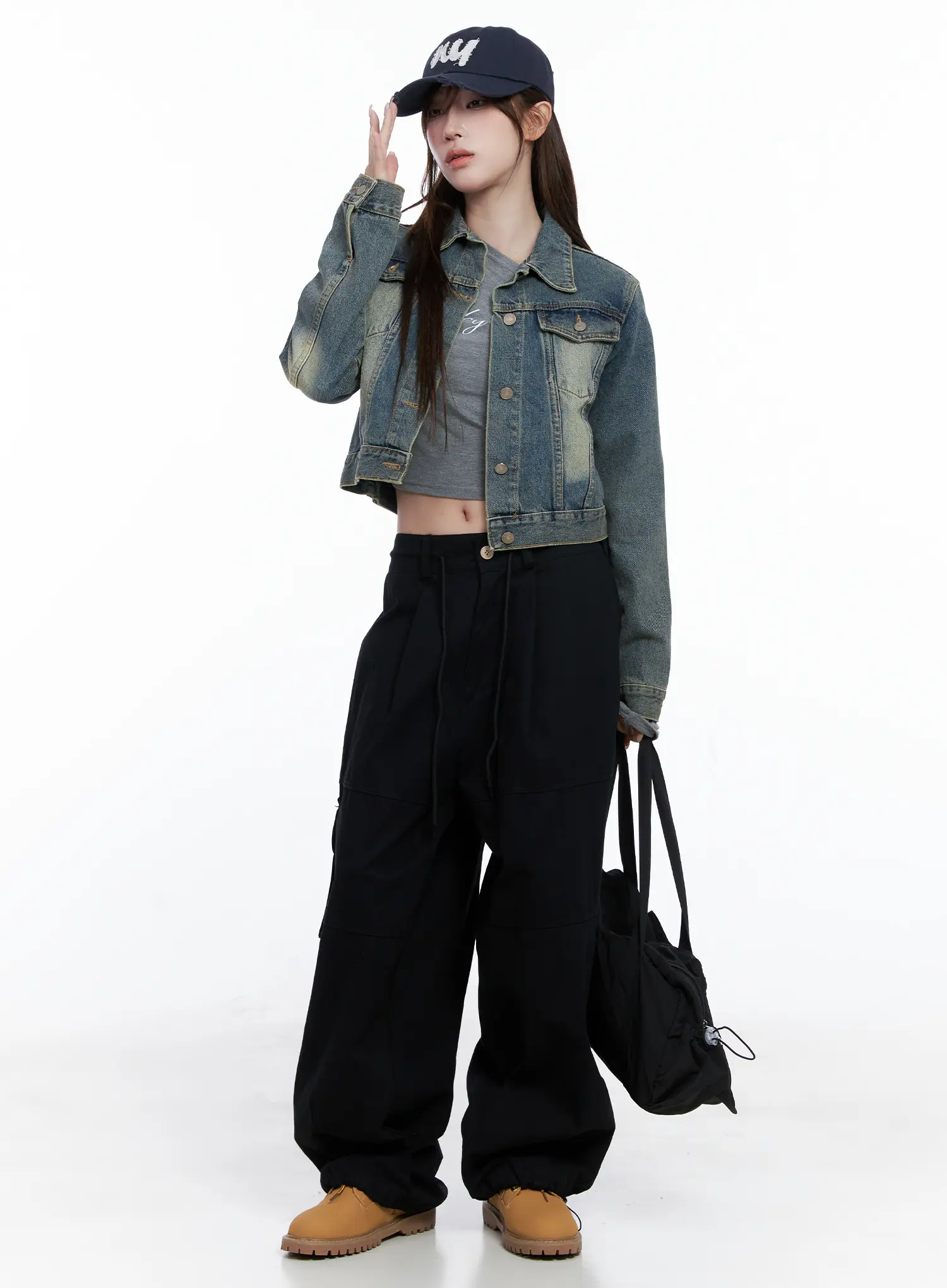Vintage Retro Washed Denim Jacket CG529 - Image 2