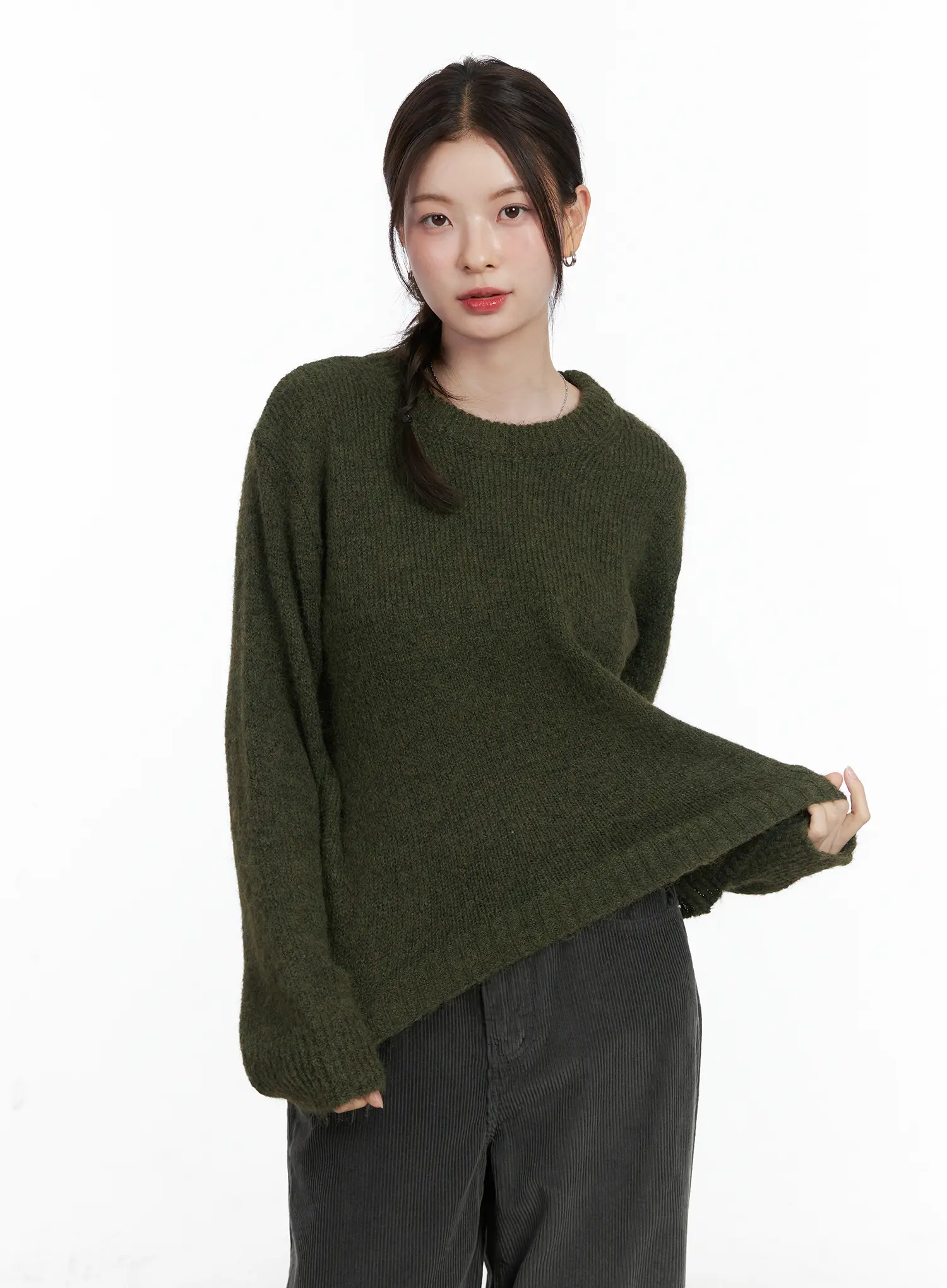 Vintage Round Neck Knit Sweater CN518 - Image 10