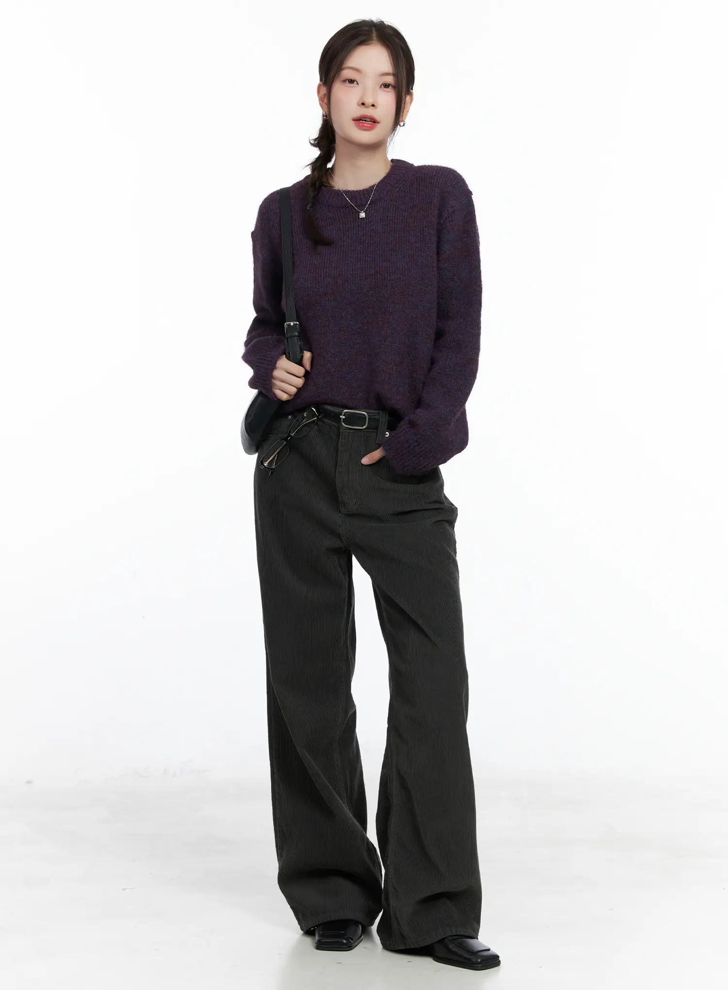 Vintage Round Neck Knit Sweater CN518 - Image 3