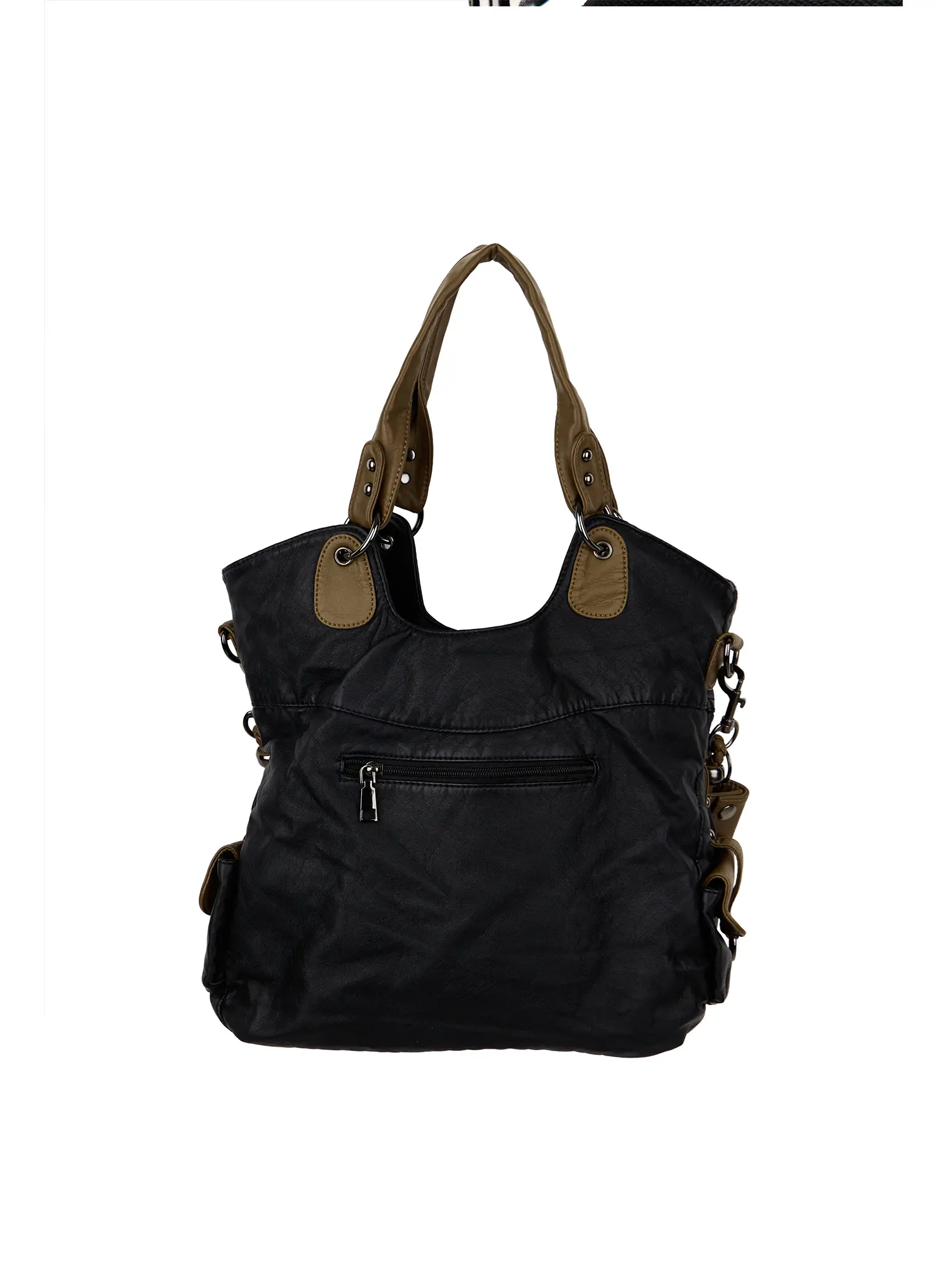 Vintage Style Faux-Leather Shoulder Bag CY513 - Image 13