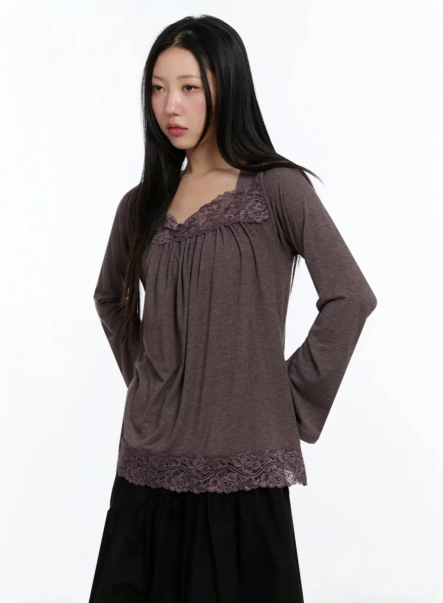 Vintage Style Lace Blouse IM509 - Image 6