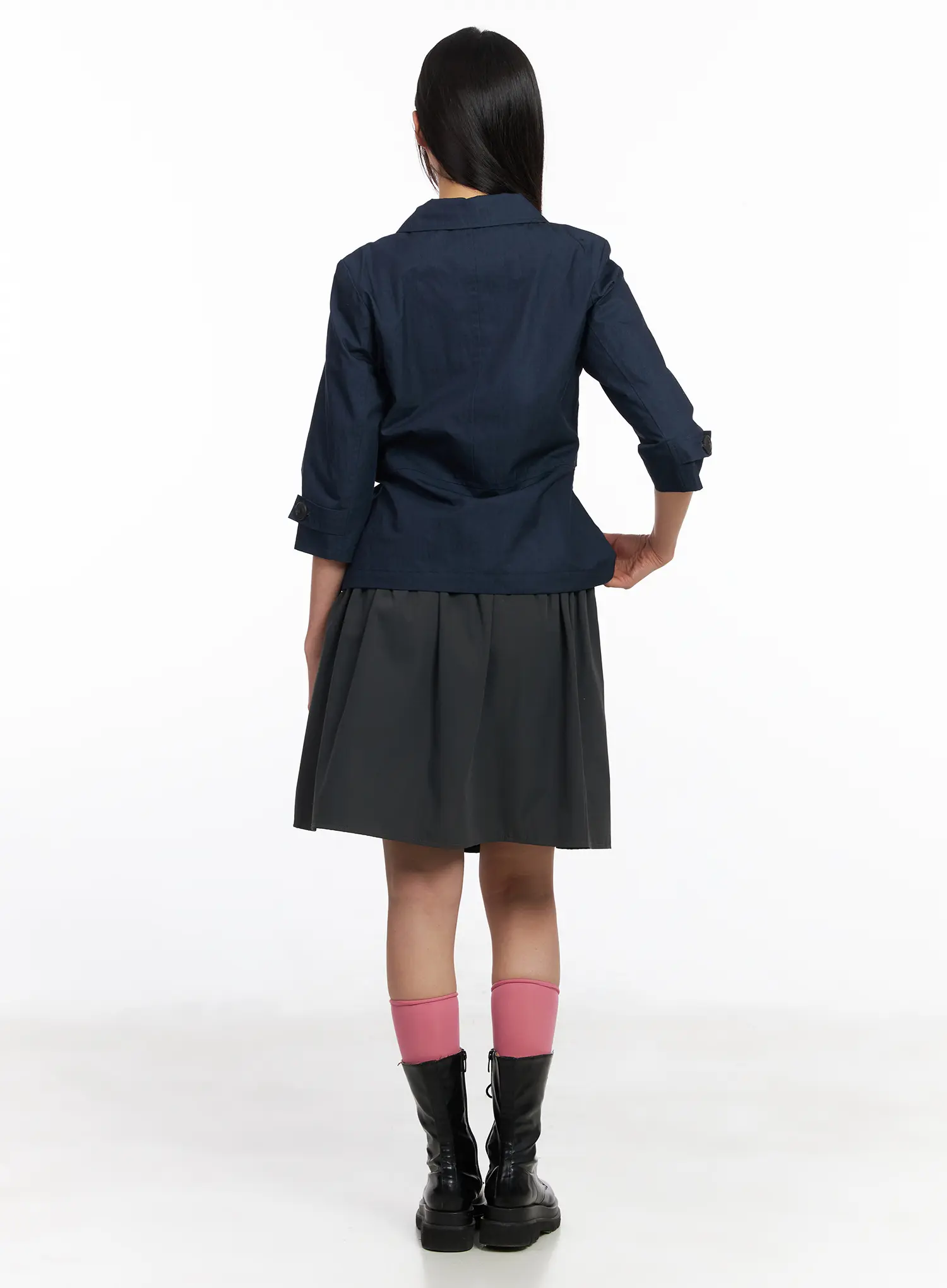 Vintage Three-Quarter Sleeve Shirt CF506 - Image 11