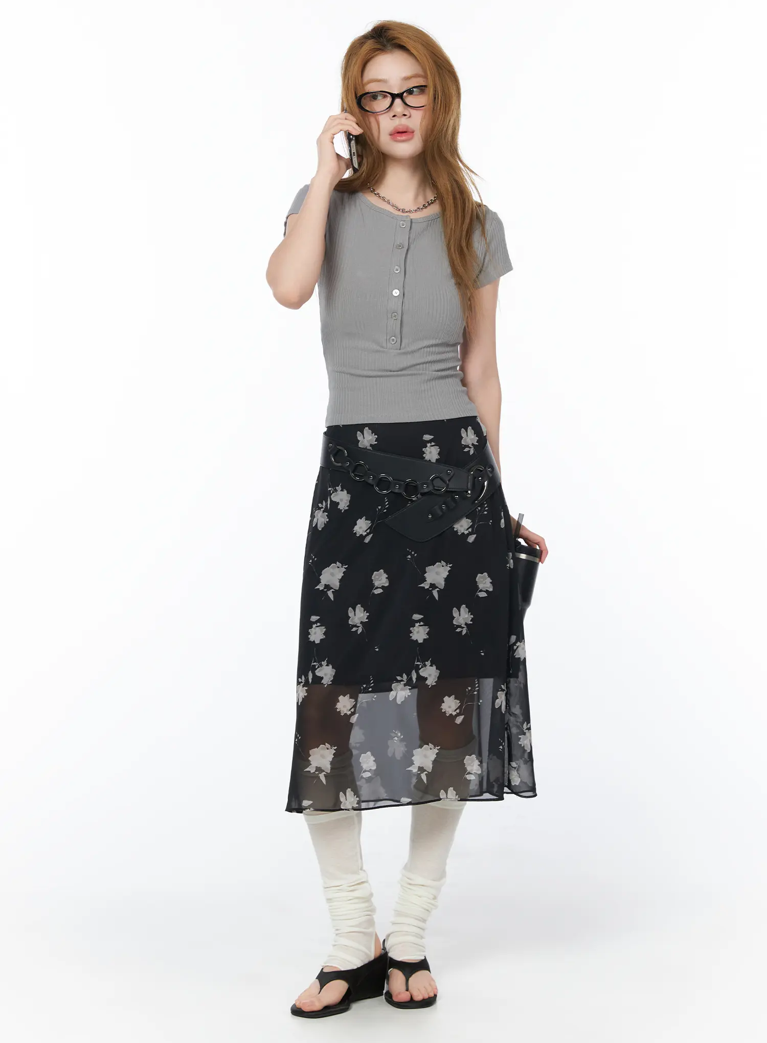 Vintage Under-Knee Socks CY508 - Image 5