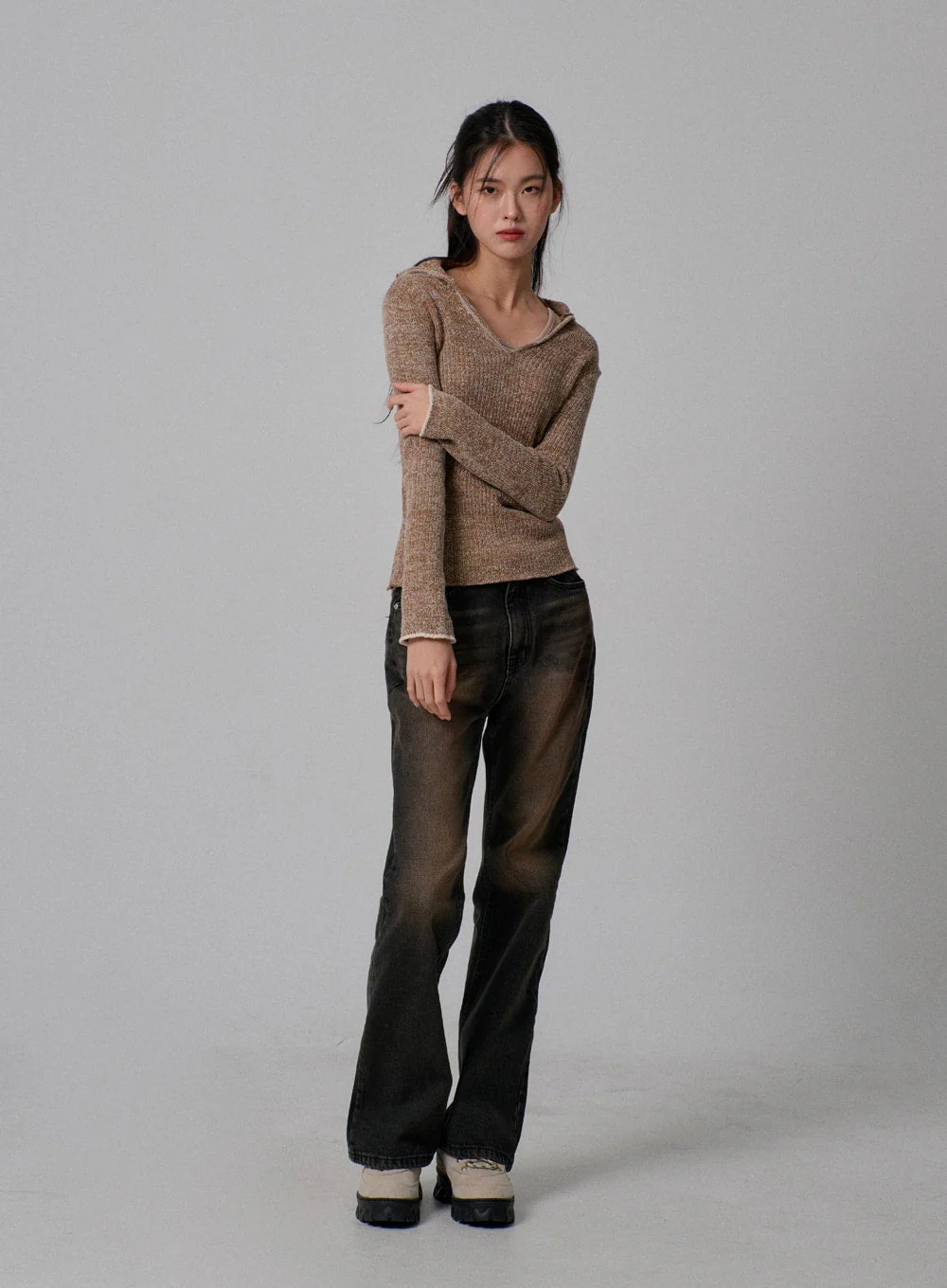 Vintage Wash Bootcut Jeans IJ310 - Image 13