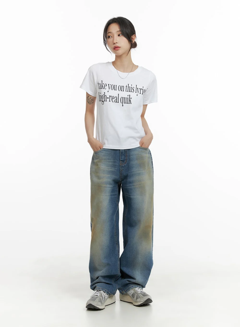 Vintage Washed Baggy Jeans CM426 - Image 2