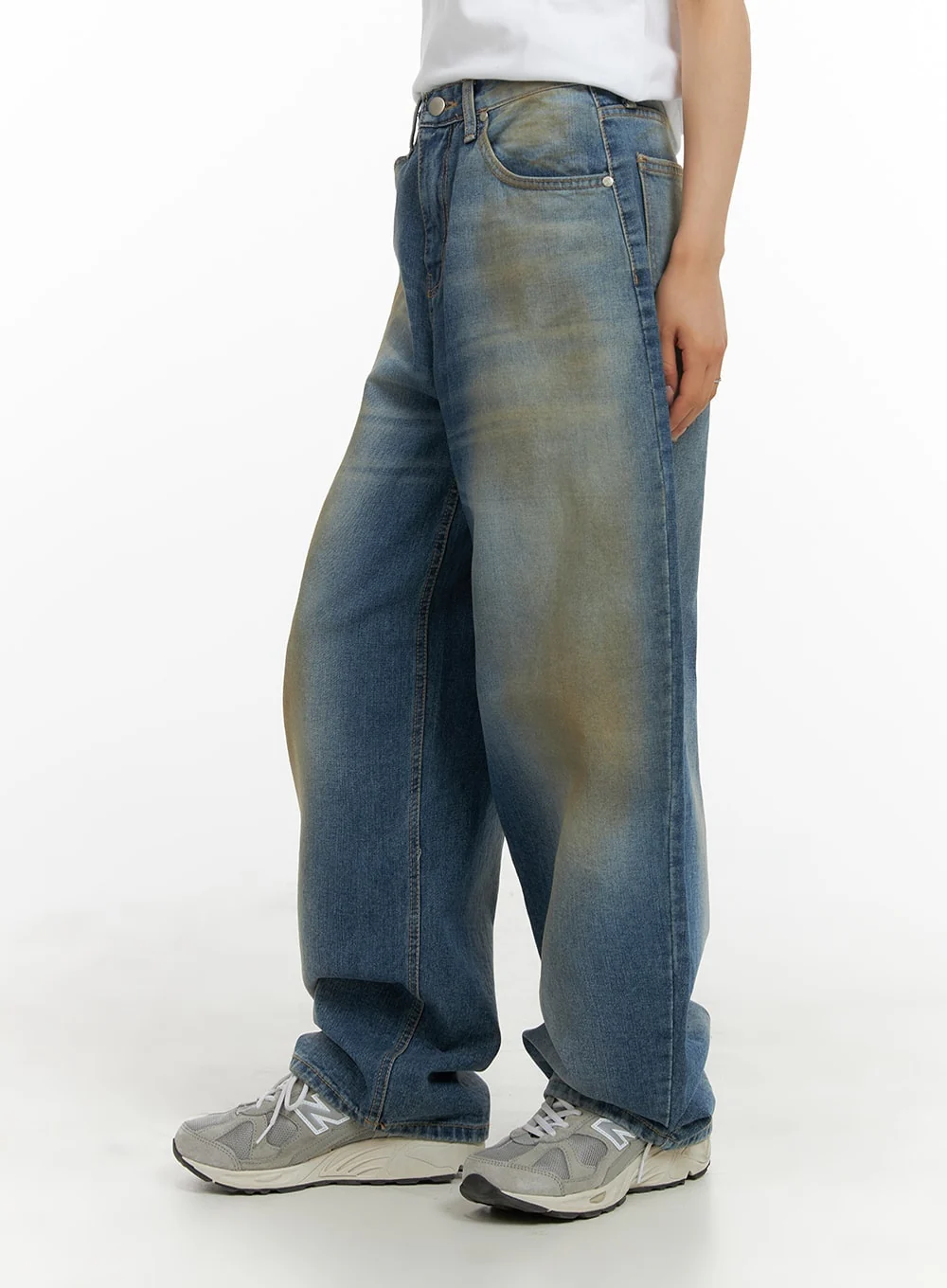 Vintage Washed Baggy Jeans CM426 - Image 4