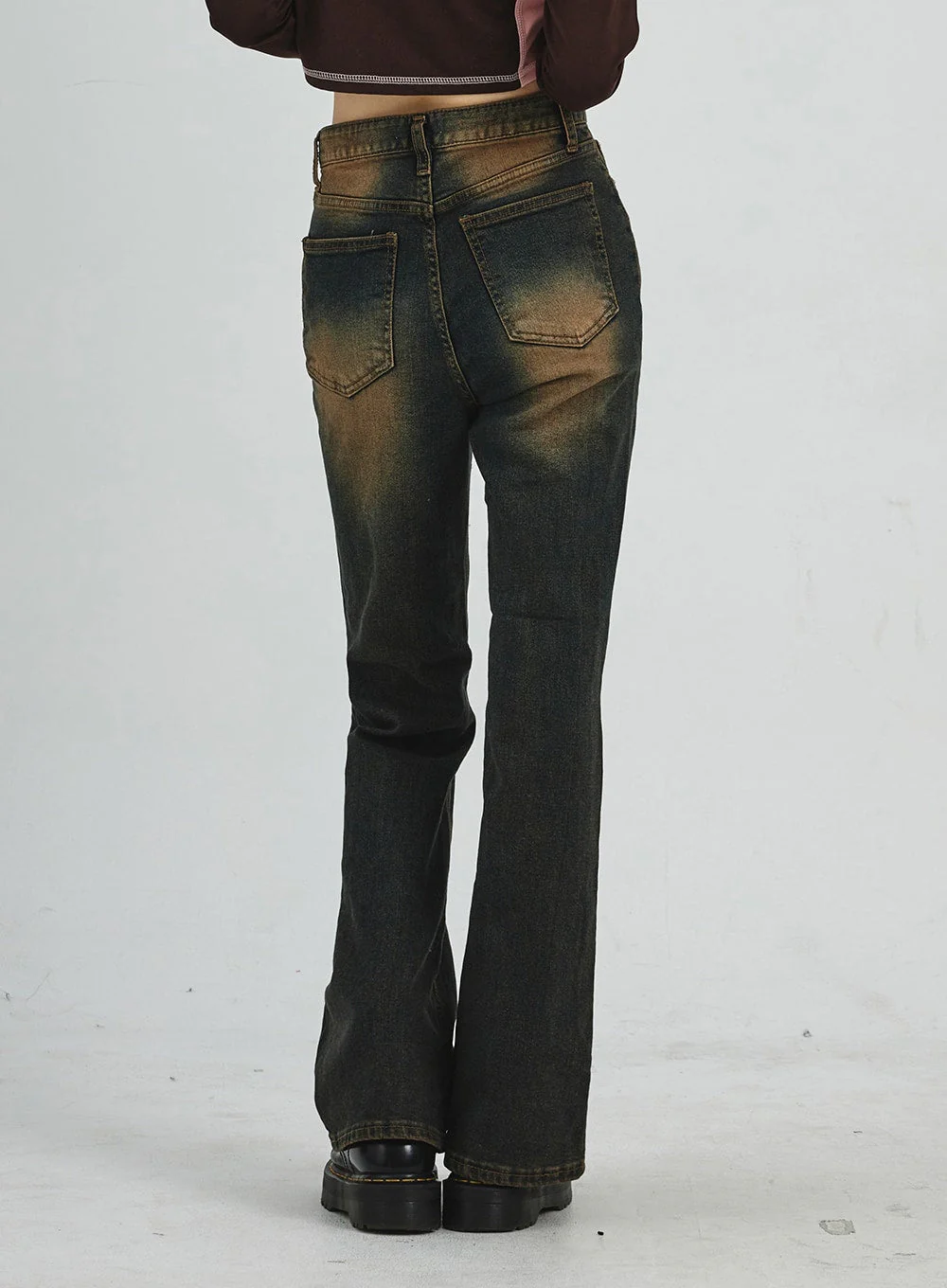 Vintage Washing Bootcut Jeans CD02 - Image 6