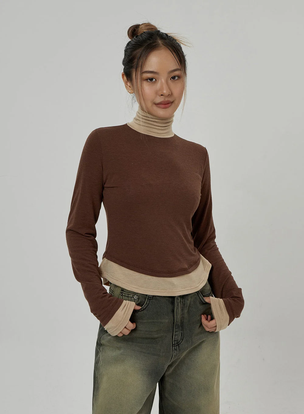 Vintage Washing Wide Leg Jeans CD26 - Image 11
