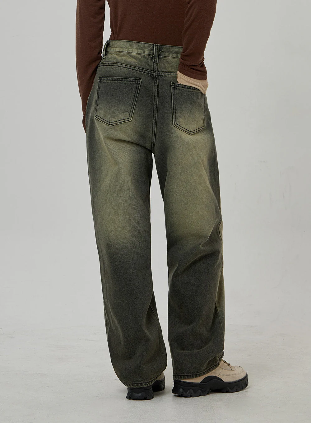 Vintage Washing Wide Leg Jeans CD26 - Image 6