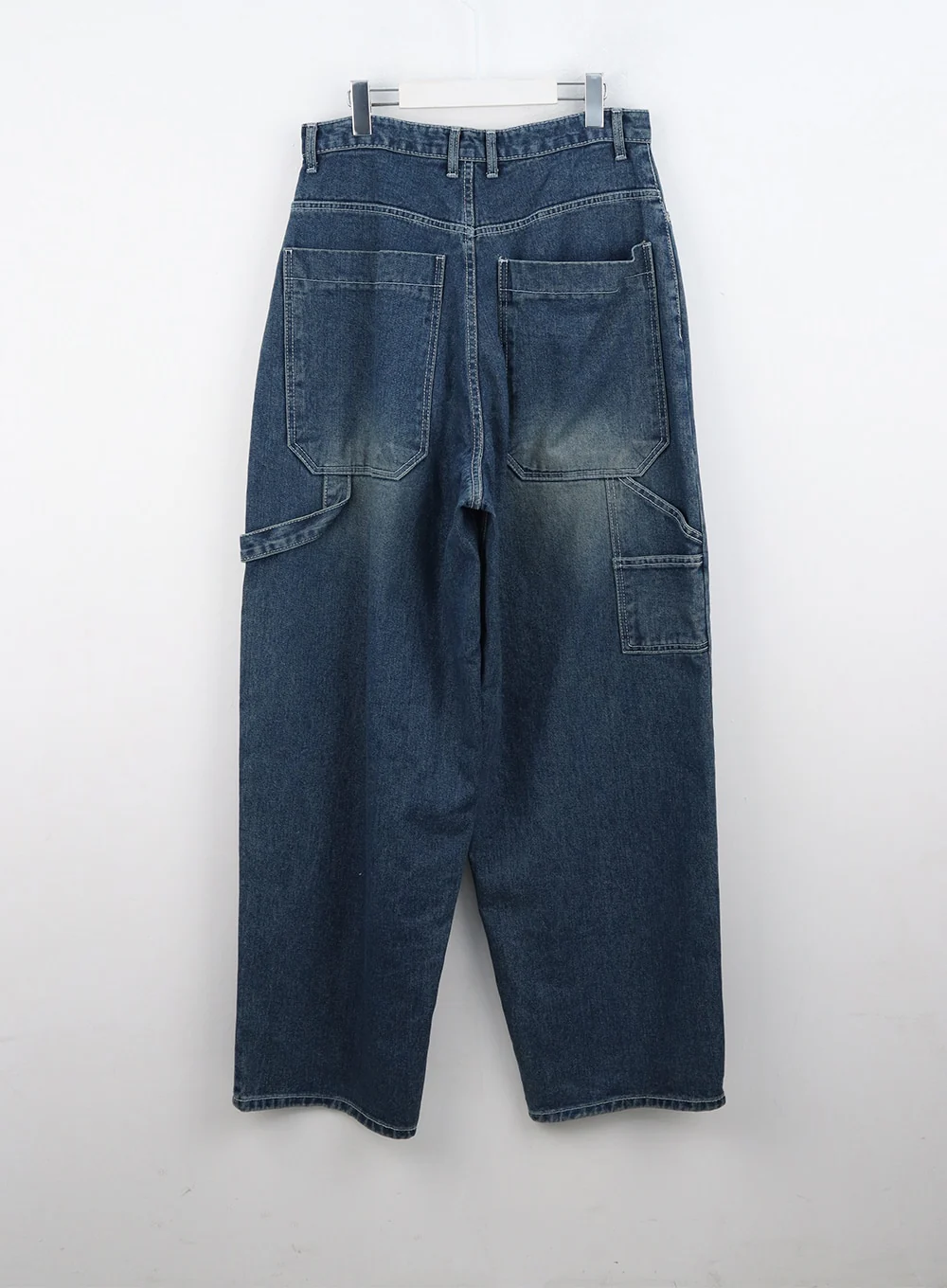 Washed Cotton Wide Leg Jeans CO323 - Image 13