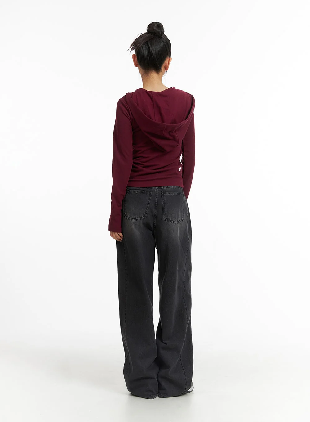 Washed Denim Wide-Leg Jeans CJ426 - Image 7